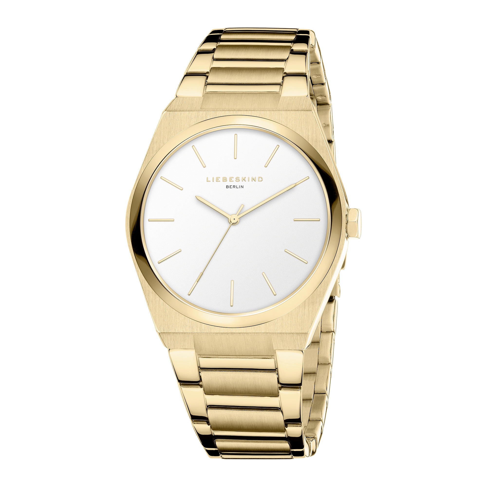 Liebeskind Berlin Quarzuhr »Minimalist 48 mm«, Armbanduhr, Damenuhr, Edelstahlarmband, analog