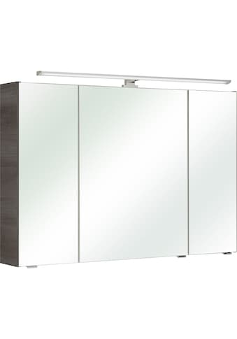 PELIPAL Spiegelschrank »Quickset«, Breite 105 cm, 3-türig, LED-Beleuchtung,  Schalter-/Steckdosenbox auf Raten kaufen
