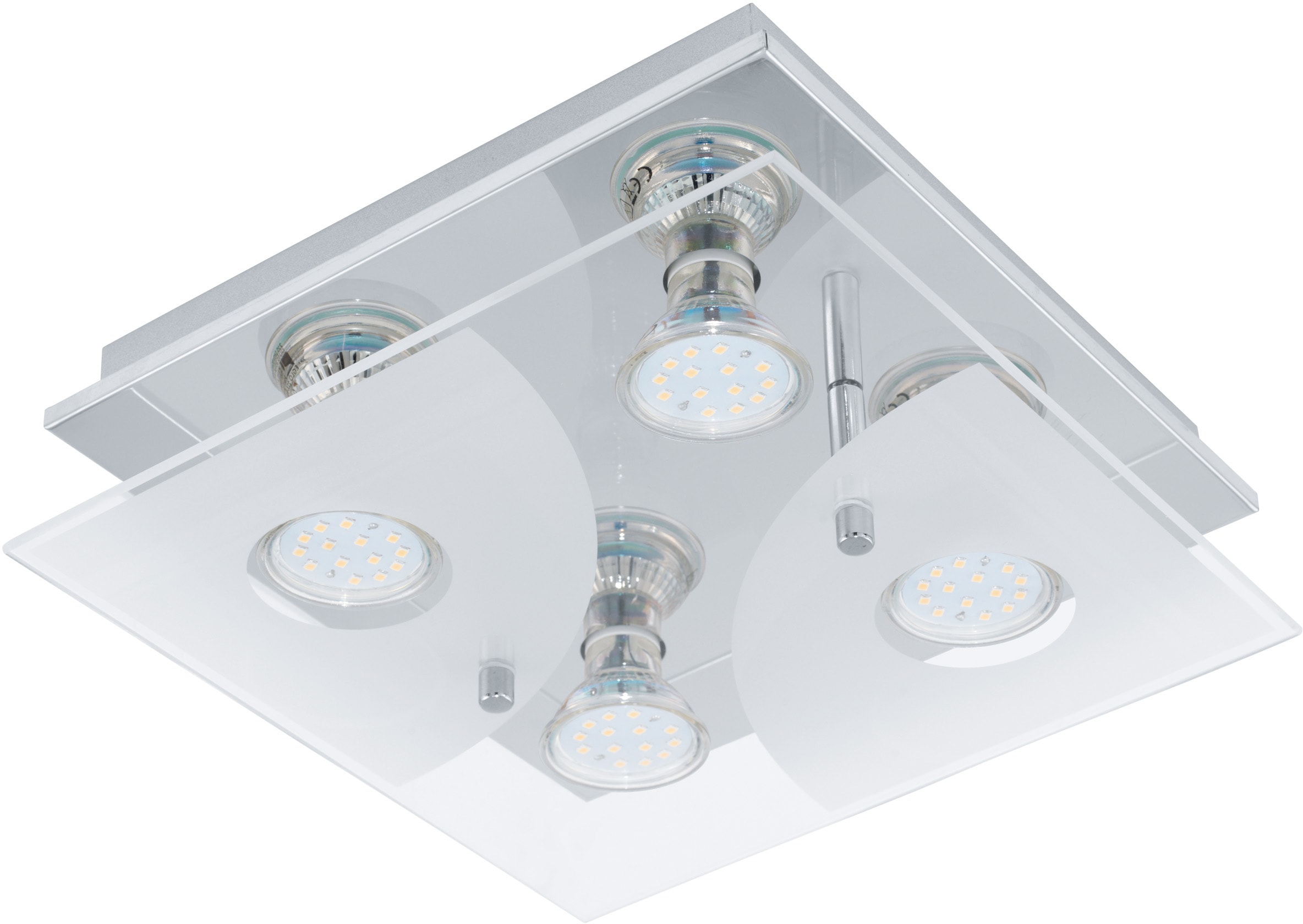 EGLO LED Deckenleuchte »CABI«, 4 flammig, Leuchtmittel GU10   LED wechselba günstig online kaufen