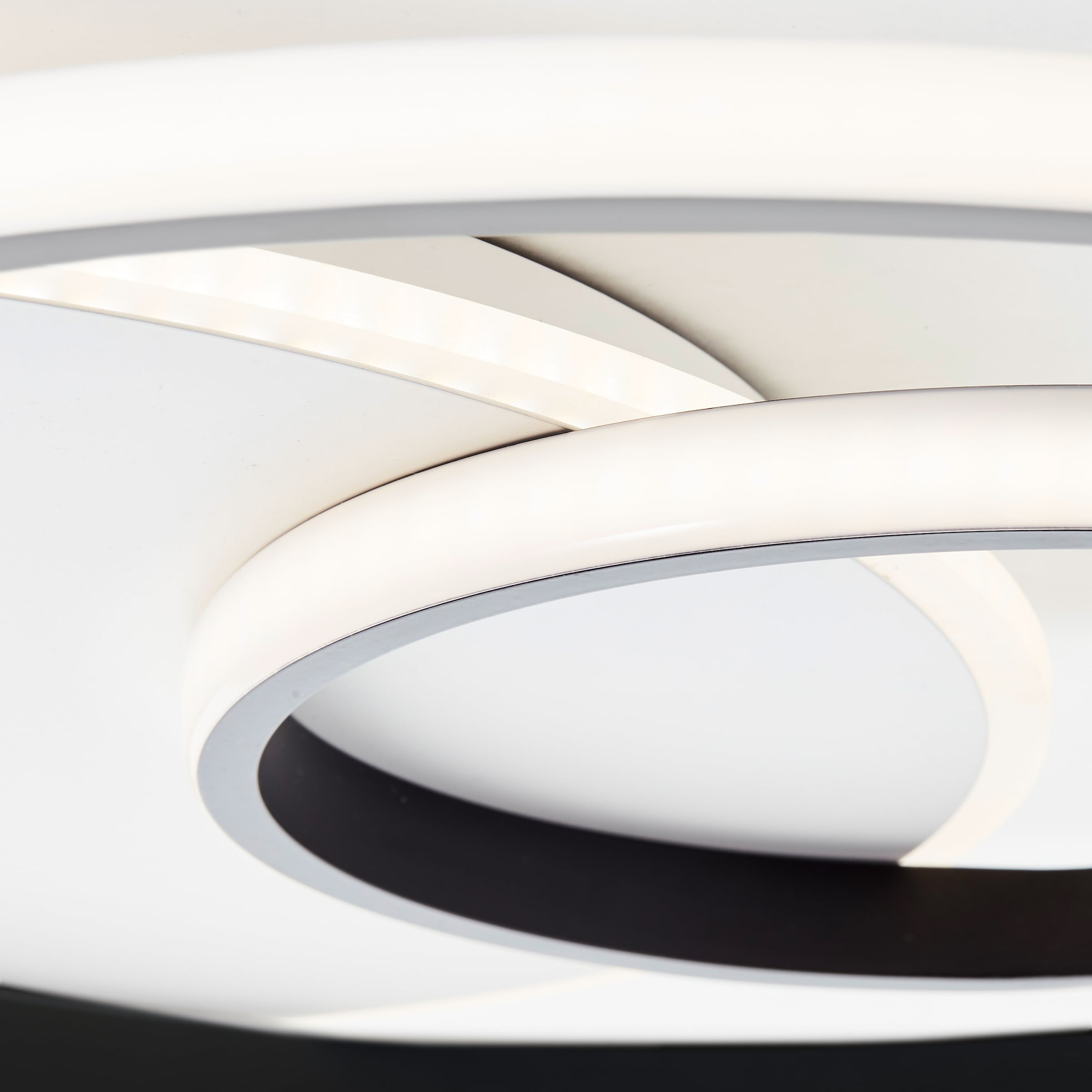Brilliant LED Deckenleuchte »Merapi«, 1 flammig, Leuchtmittel LED-Modul | LED fest integriert, Ø 50,8 cm, 4100 lm, warmweißes Licht, Metall/Kunststoff, weiß/schwarz