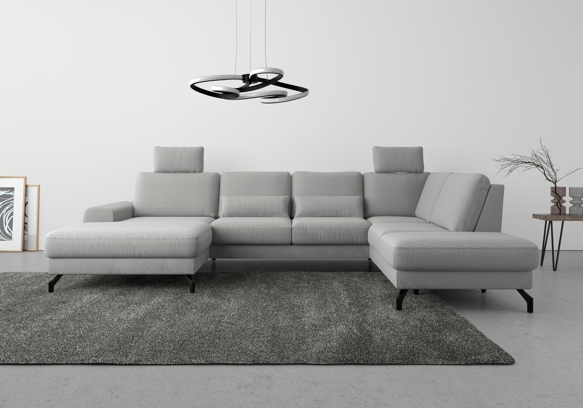 sit&more Wohnlandschaft »Cinturo U-Form« inklusive Sitztiefenverstellung un günstig online kaufen