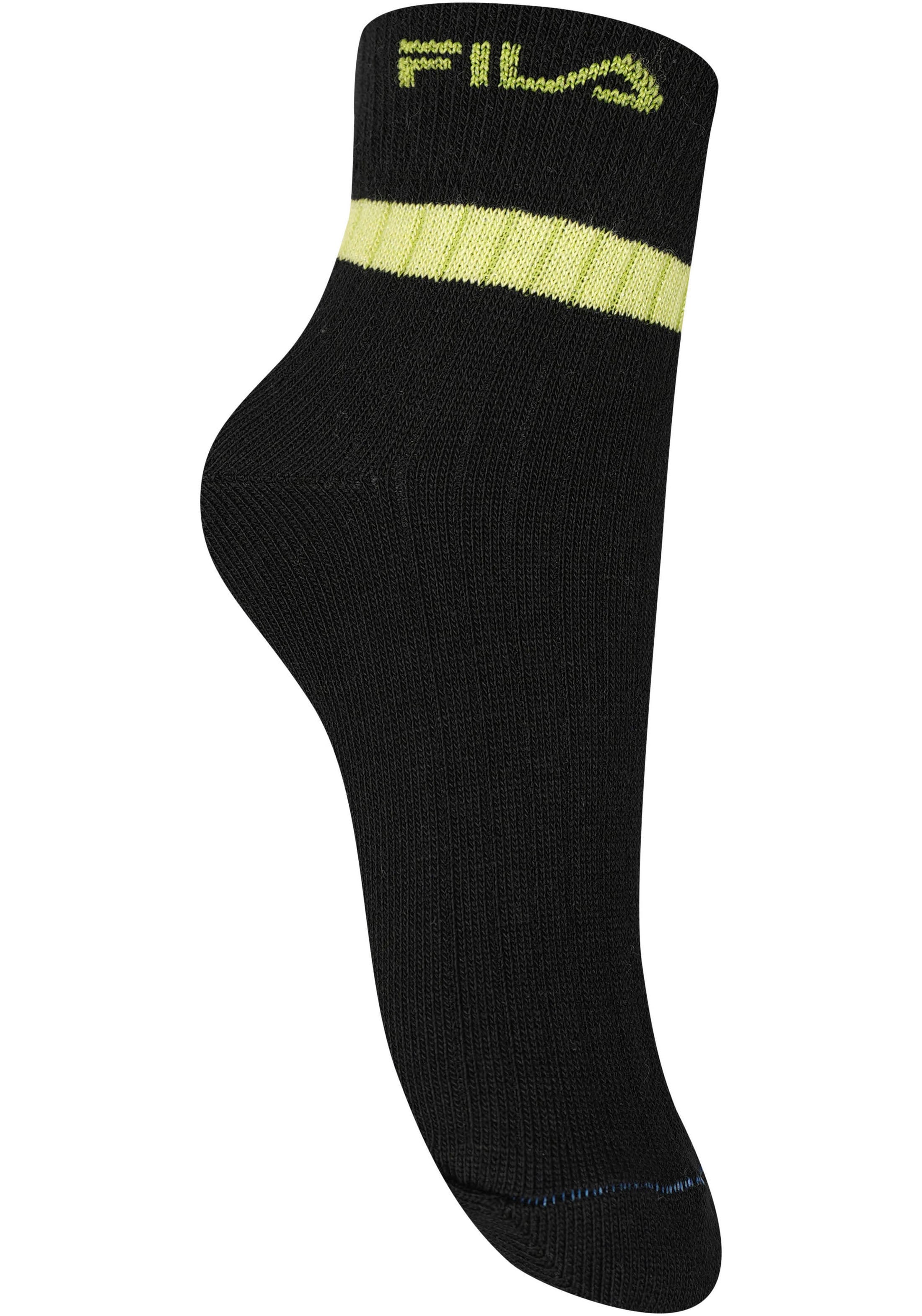 Fila Kurzsocken »JUNIOR GIRL QUARTER SOCKS«, (6 Paar), schlichtes Design mit dezentem Logo, feine Rippenstruktur