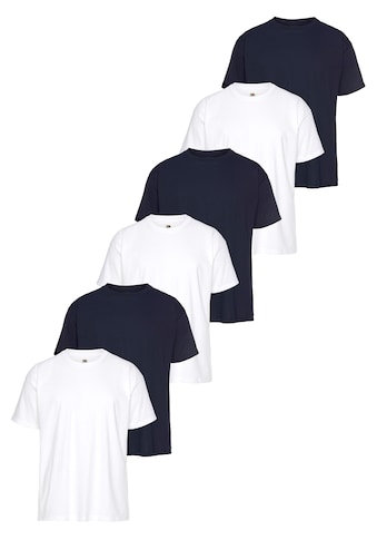 T-Shirt, (Packung, 6 tlg., 6er-Pack)