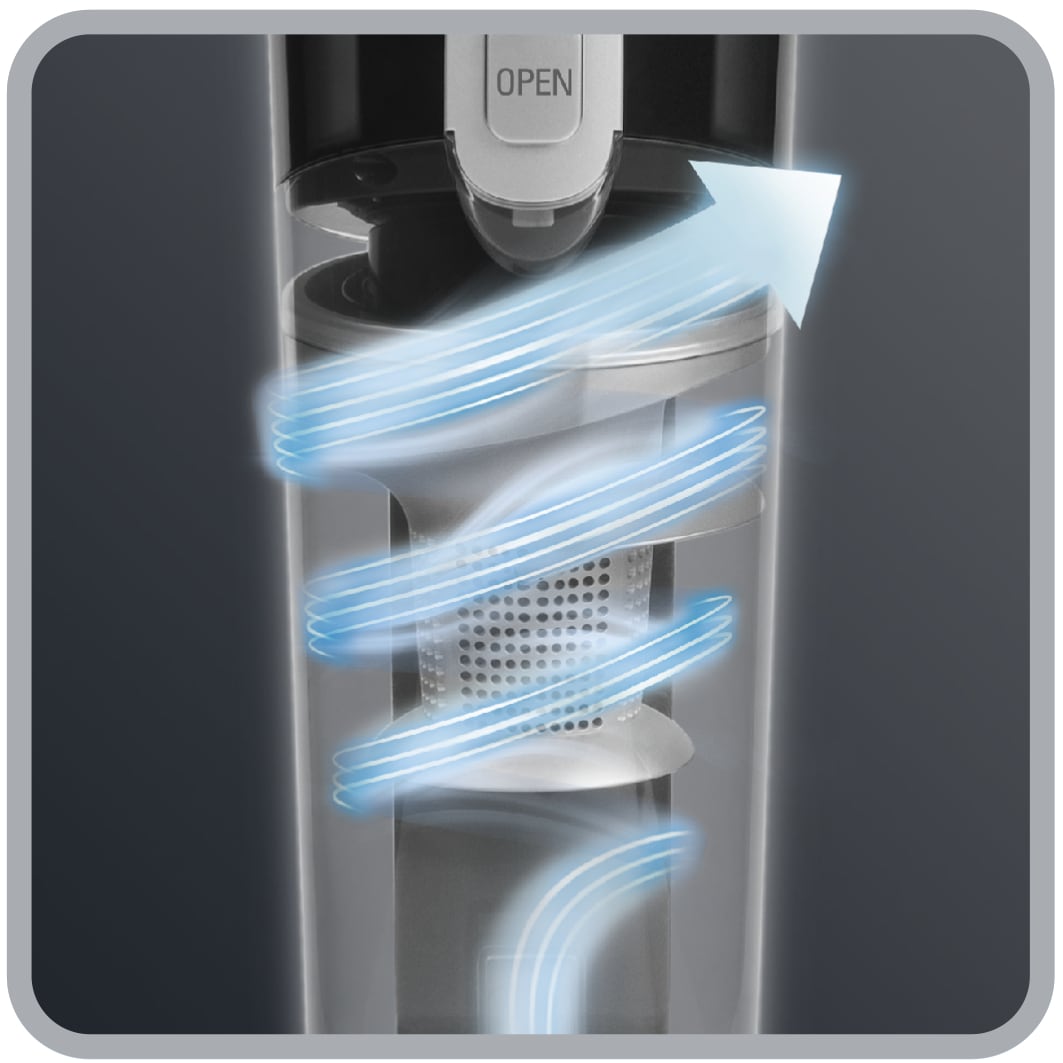 Rowenta Akku-Stielstaubsauger »Air Force Light, kabellos, LED- Düse, beutellos Bodenstaubsauger«, 14,4 Volt Lithiumionen- Akku, leichtes und kompaktes Design, RH6545