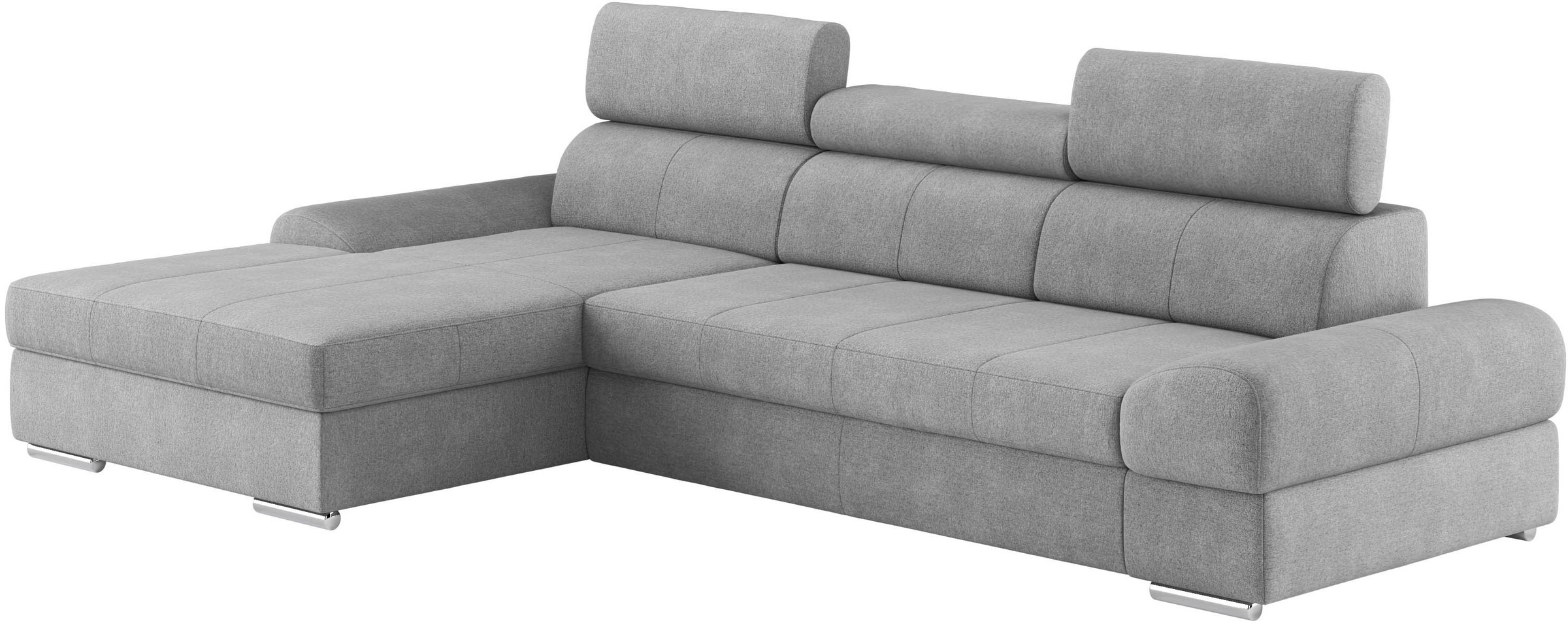 sit&more Ecksofa »Broadway L-Form«, inklusive Kopfteilverstellung, wahlweise mit Bettfunktion