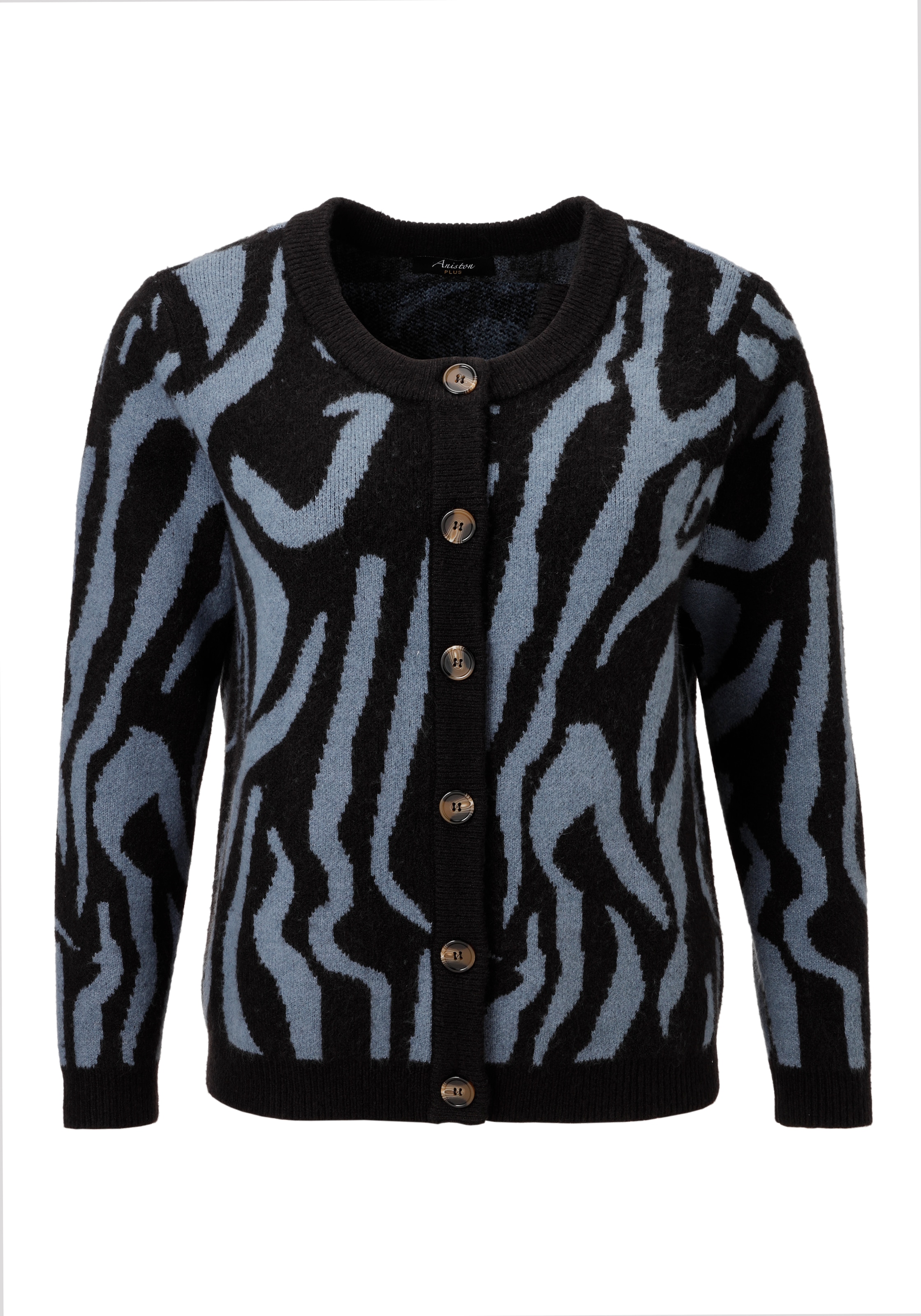 Aniston PLUS Strickjacke, mit auffälligen Strickmuster - NEUE KOLLEKTION