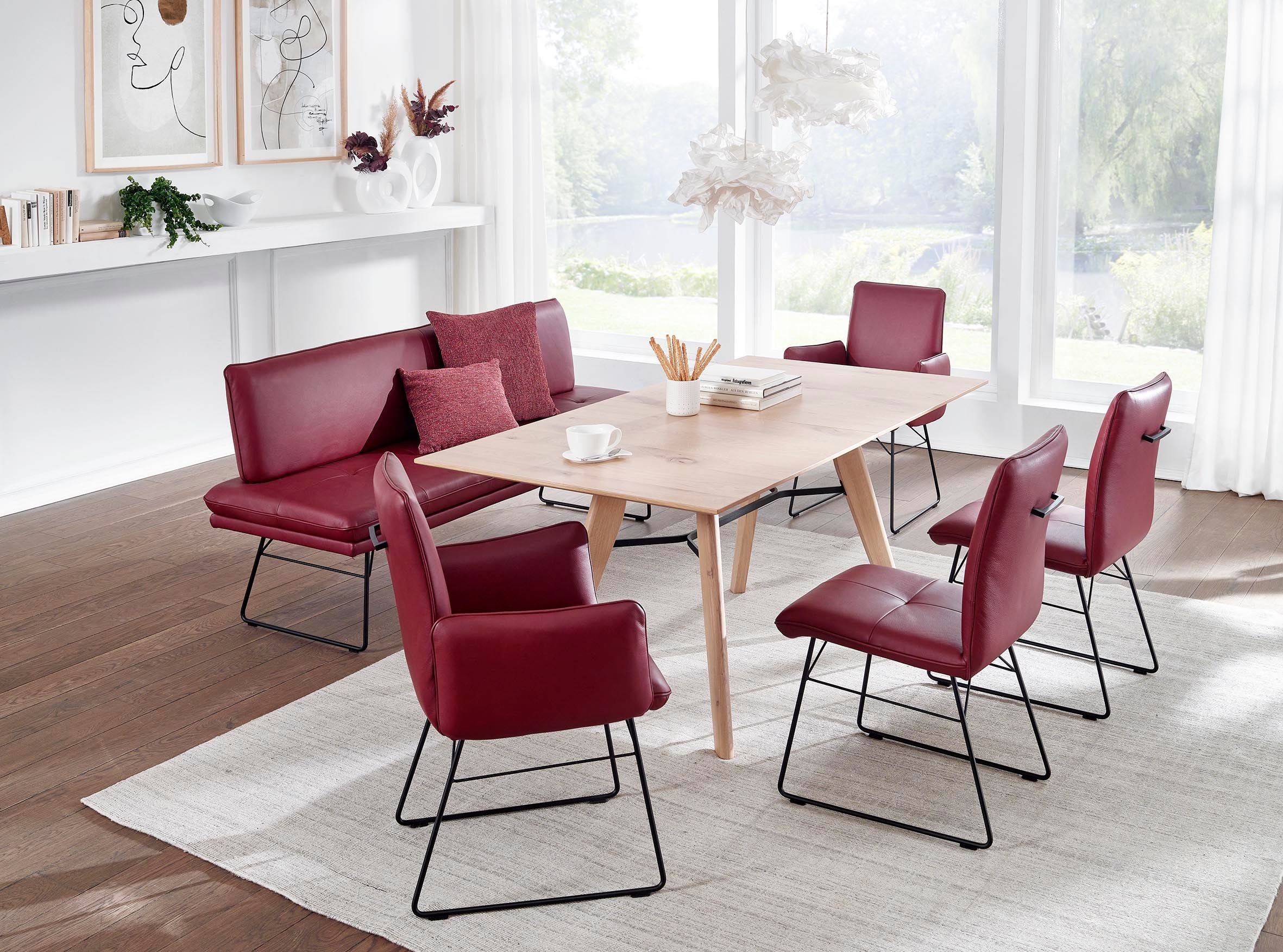 K+W Komfort & Wohnen Essgruppe »Giacomo IV« 6 Stk. tlg. Polsterbank in 2 Gr günstig online kaufen