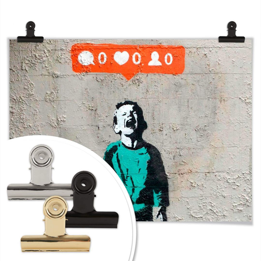 »Graffiti Nobody (1 Wall-Art me«, Poster, bestellen online Poster Schriftzug, Wandposter Wandbild, Bild, St.), likes Bilder