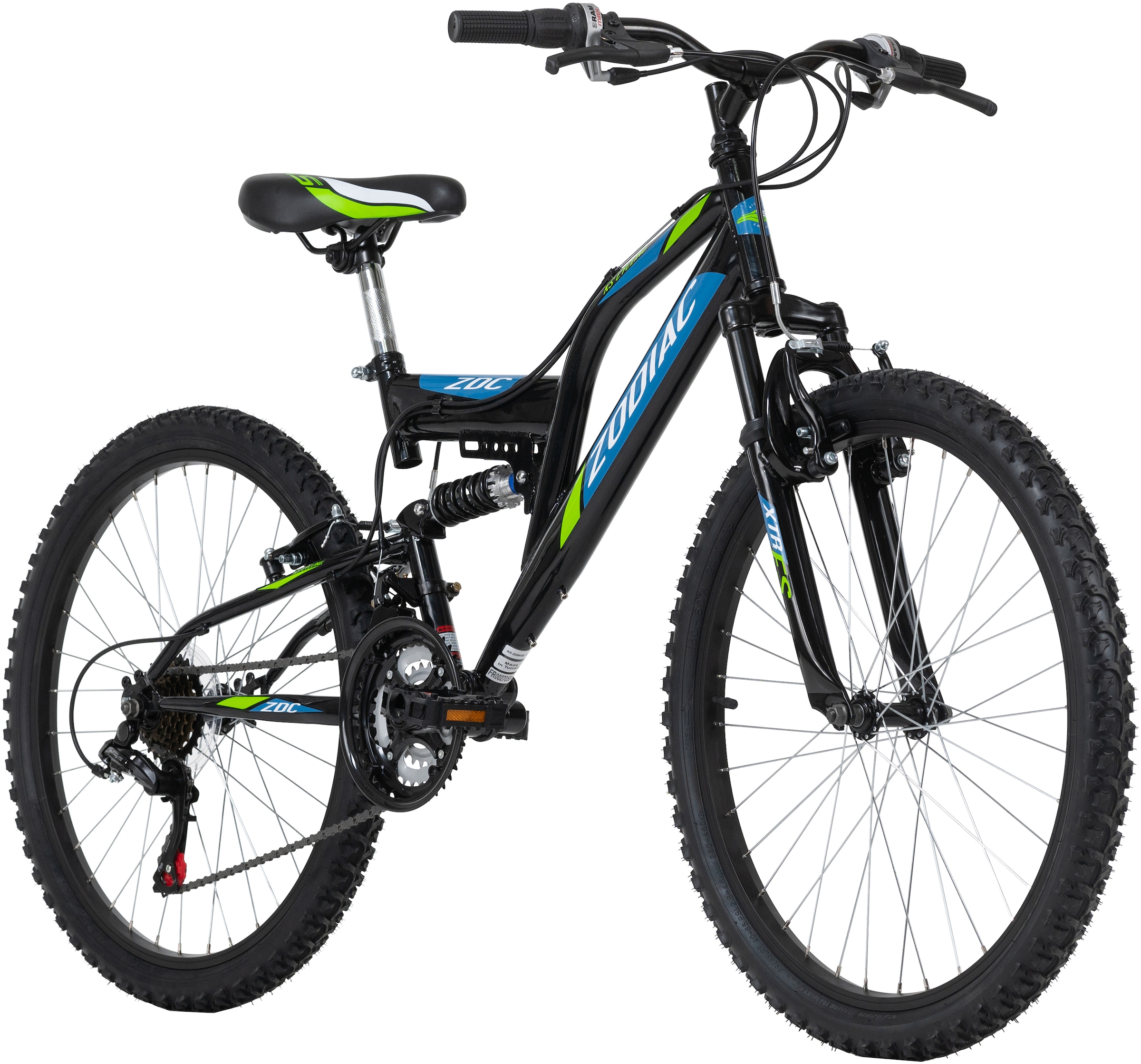 KS Cycling Jugendfahrrad »Zodiac«, 18 Gang, Shimano, Tourney Schaltwerk, Kettenschaltung, für Herren, Kettenschaltung