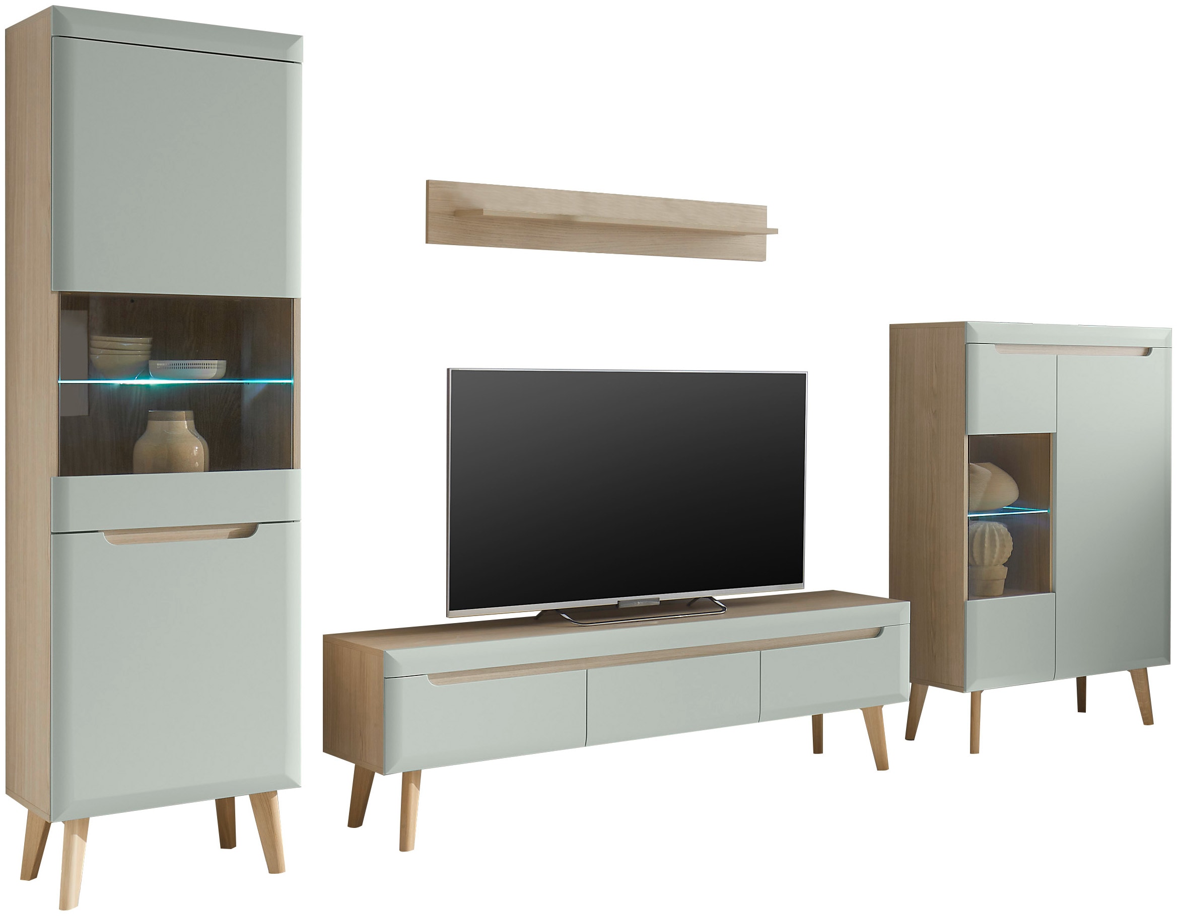 INOSIGN Wohnwand »Torge, Anbauwand, Schrankwand, Mediawand, Wohnzimmer-Set« günstig online kaufen