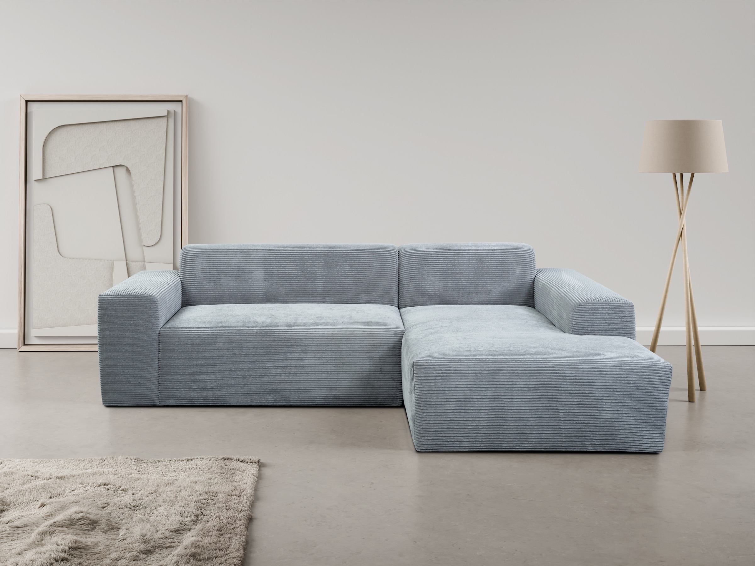 Ecksofa »Zeus-L«, Curvy Trend Ecksofa mit urbaner Optik