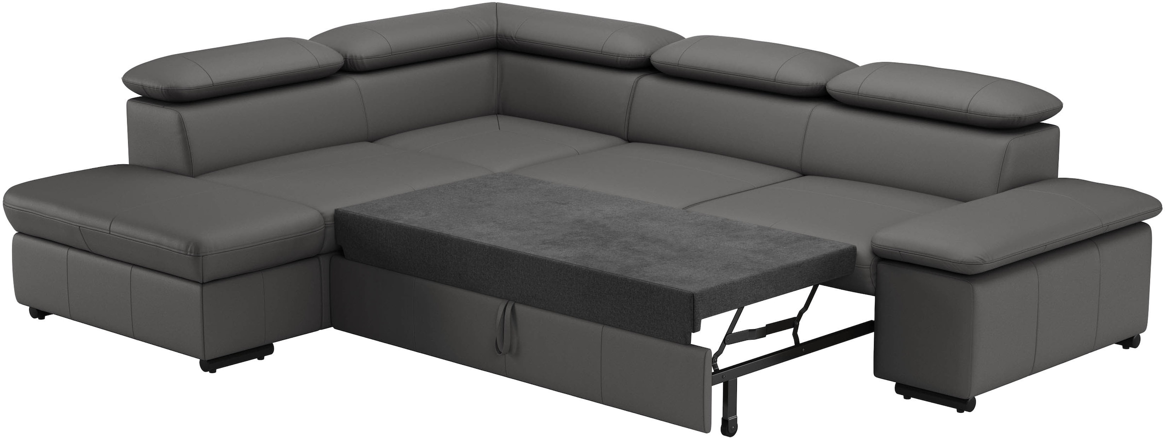 sit&more Ecksofa »Alcudia L-Form«, mit Armteilverstellung, optional Kopfteilverstellung und Bettfunktion