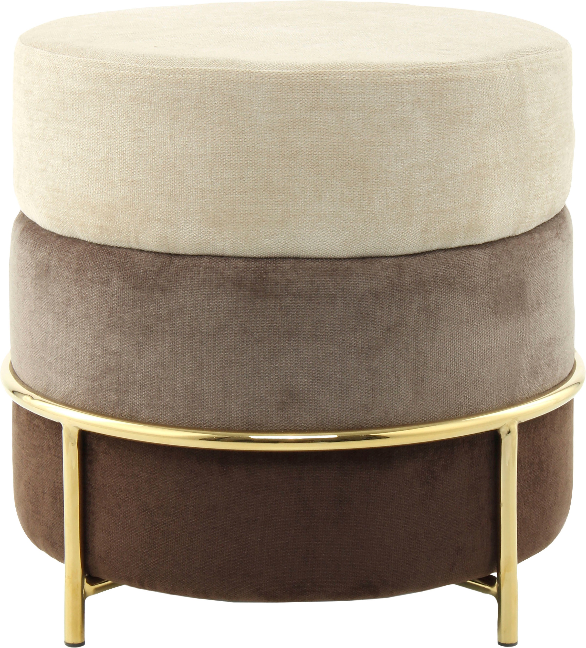 Kayoom Sitzhocker »Hocker Matilda 225, Komfortable runde Form, Gemütlicher günstig online kaufen