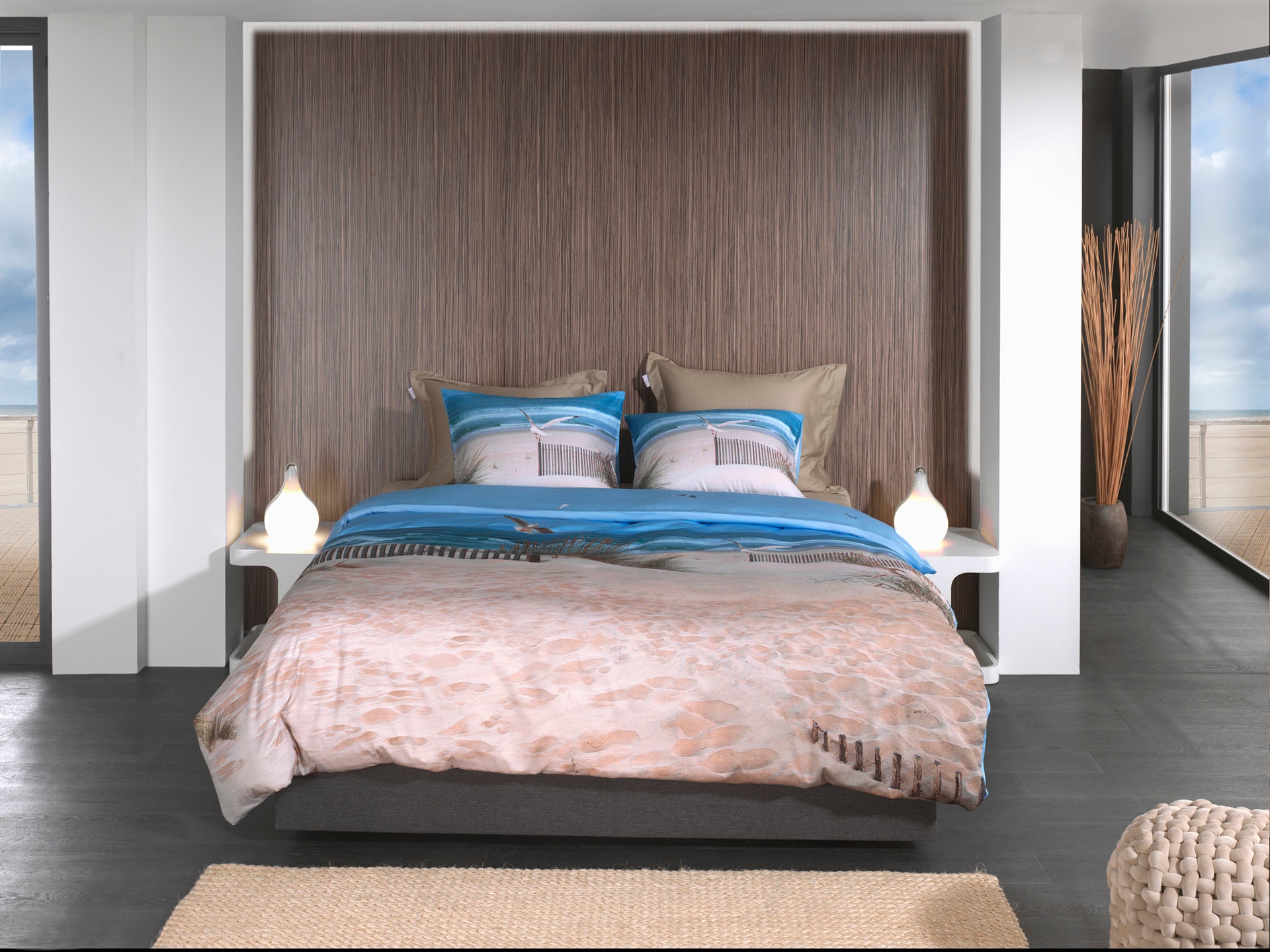 Heckett & Lane Bettwäsche »Spiaggia« 2 Stk. tlg. maritimes Design, 100% Baumwolle ab 135x200 cm.