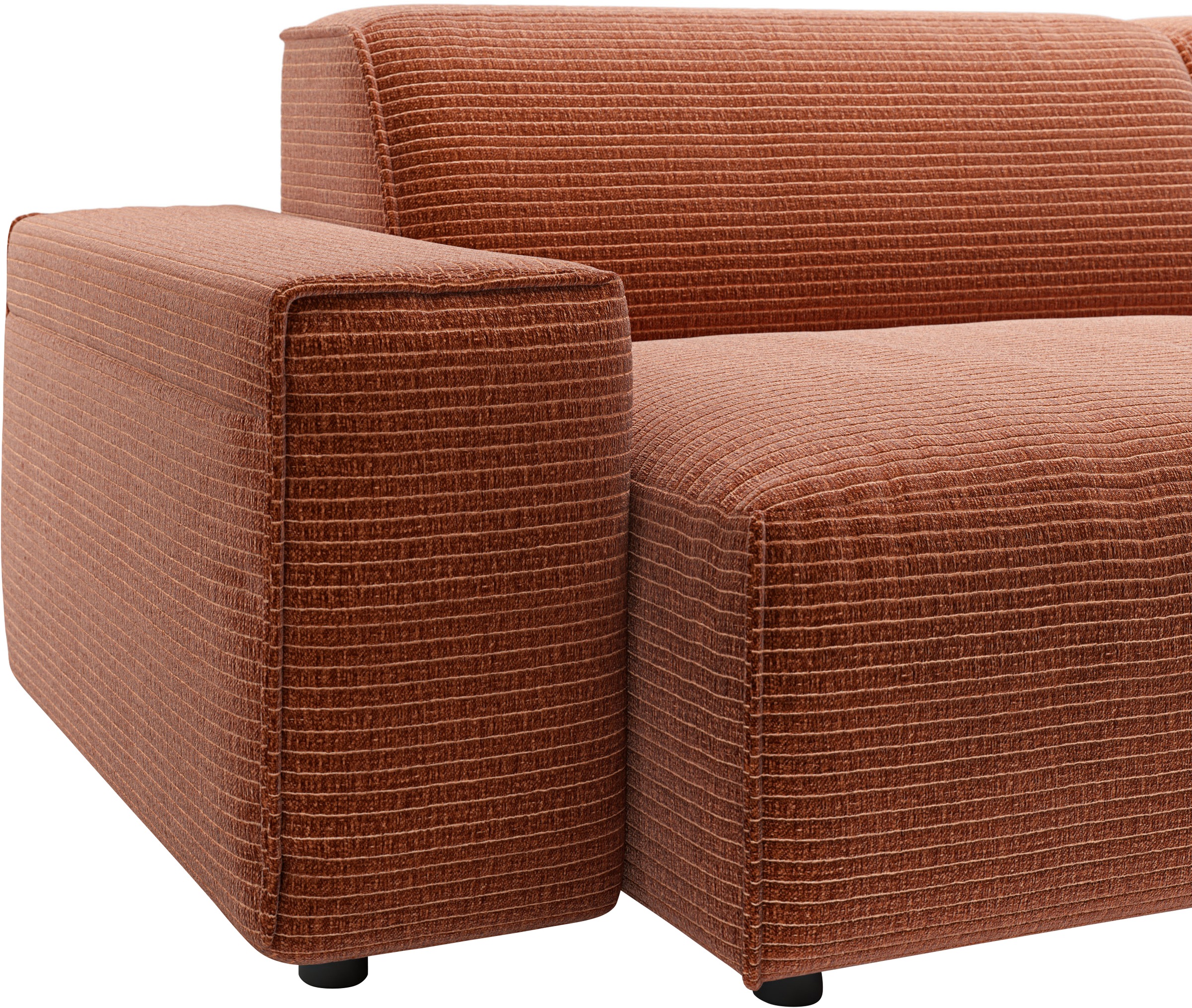 andas Ecksofa »Glimminge auch in Breitcord, Feincord, Bouclé + Easy care-Bezug«, L-Form, Breite 294, Zierkissen