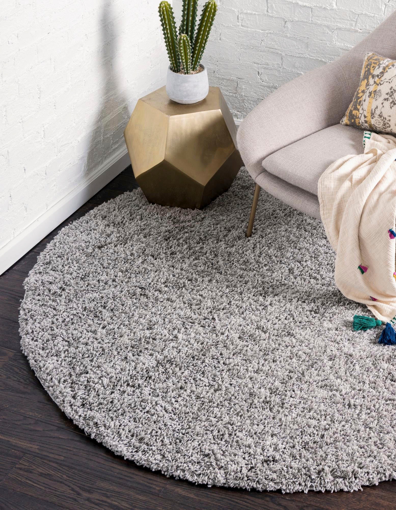 8. Bild von Myflair Möbel & Accessoires Hochflor-Teppich »Shaggy Shag«, rund, gewebt, Uni Farben, ideal im Wohnzimmer & Schlafzimmer