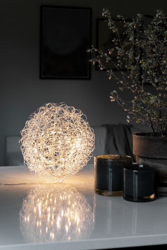 KONSTSMIDE LED Dekolicht »LED Drahtball«, 80 warm weiße Dioden