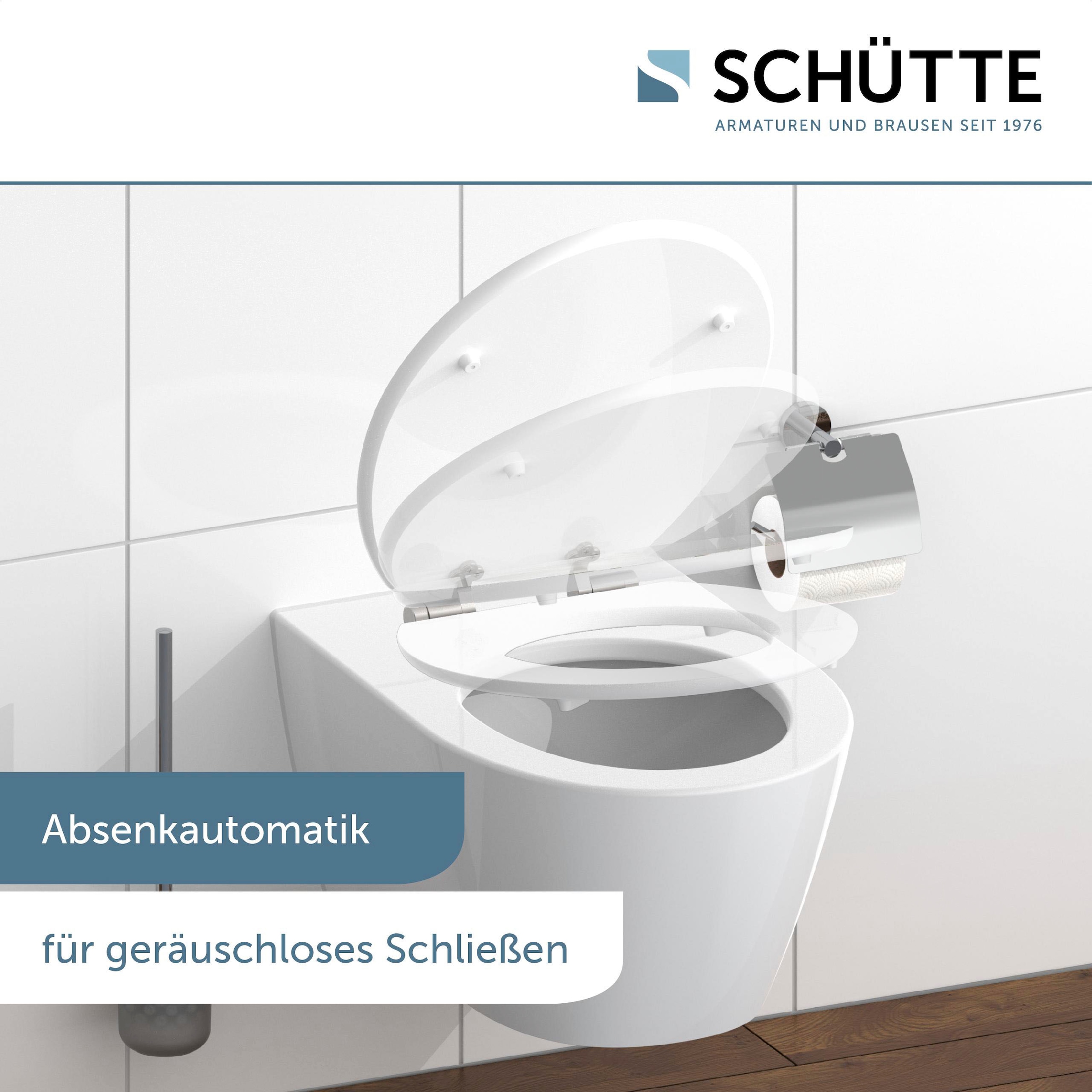Schütte WC-Sitz »BALANCE«, High Gloss mit MDF Holzkern, mit Absenkautomatik