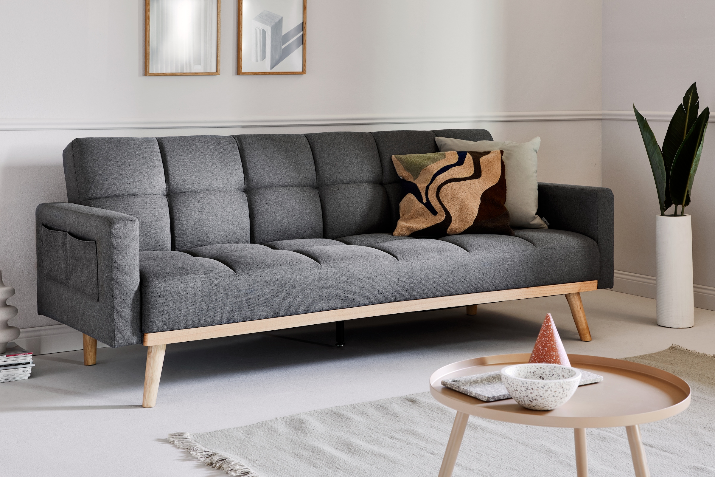 Jahnke Schlafsofa »CHILLAX BOX« mit Schlaffunktion, Seitentasche, Breite 214 cm