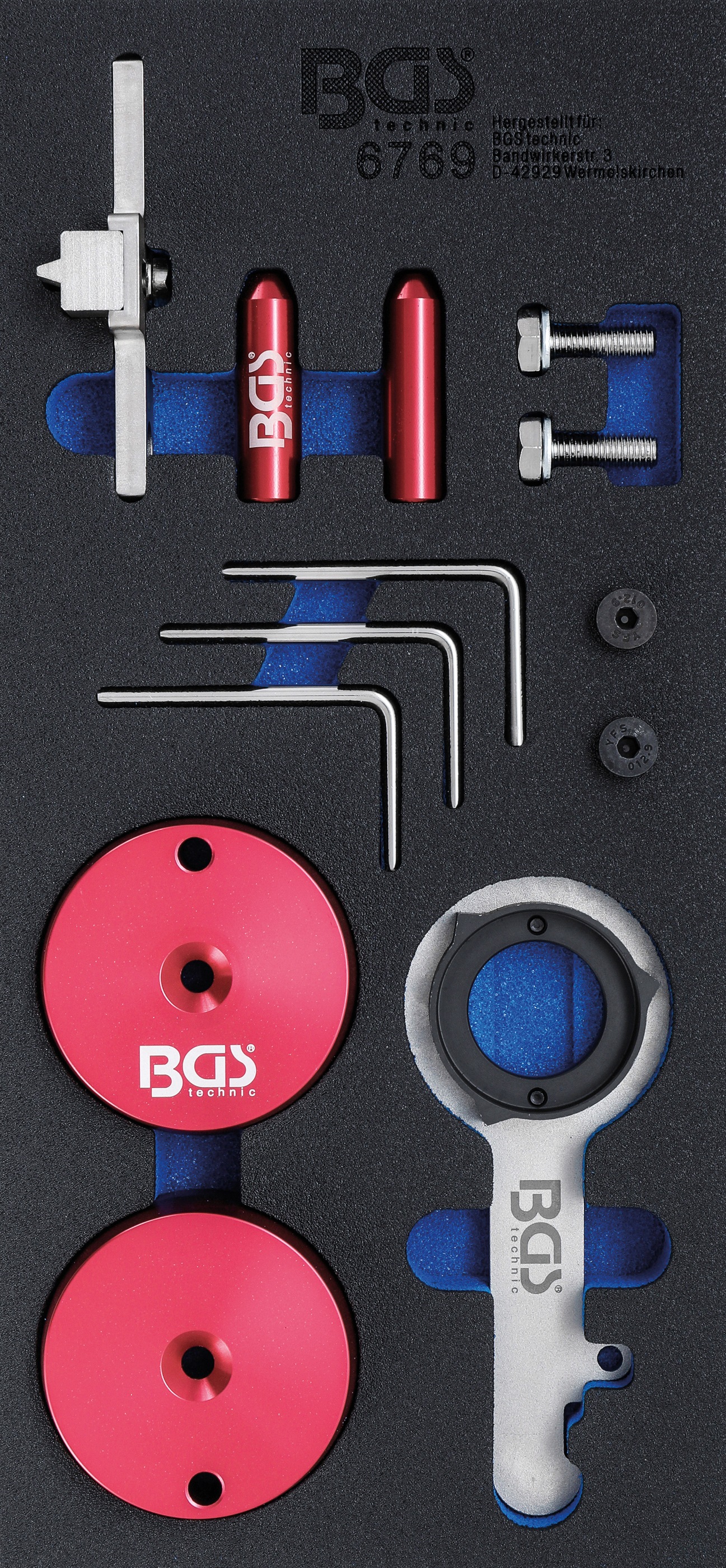 BGS Werkzeugset »Werkstattwageneinlage 1/3: Motor-Einstellwerkzeug«, für Ford 2.0TDCi EcoBlue