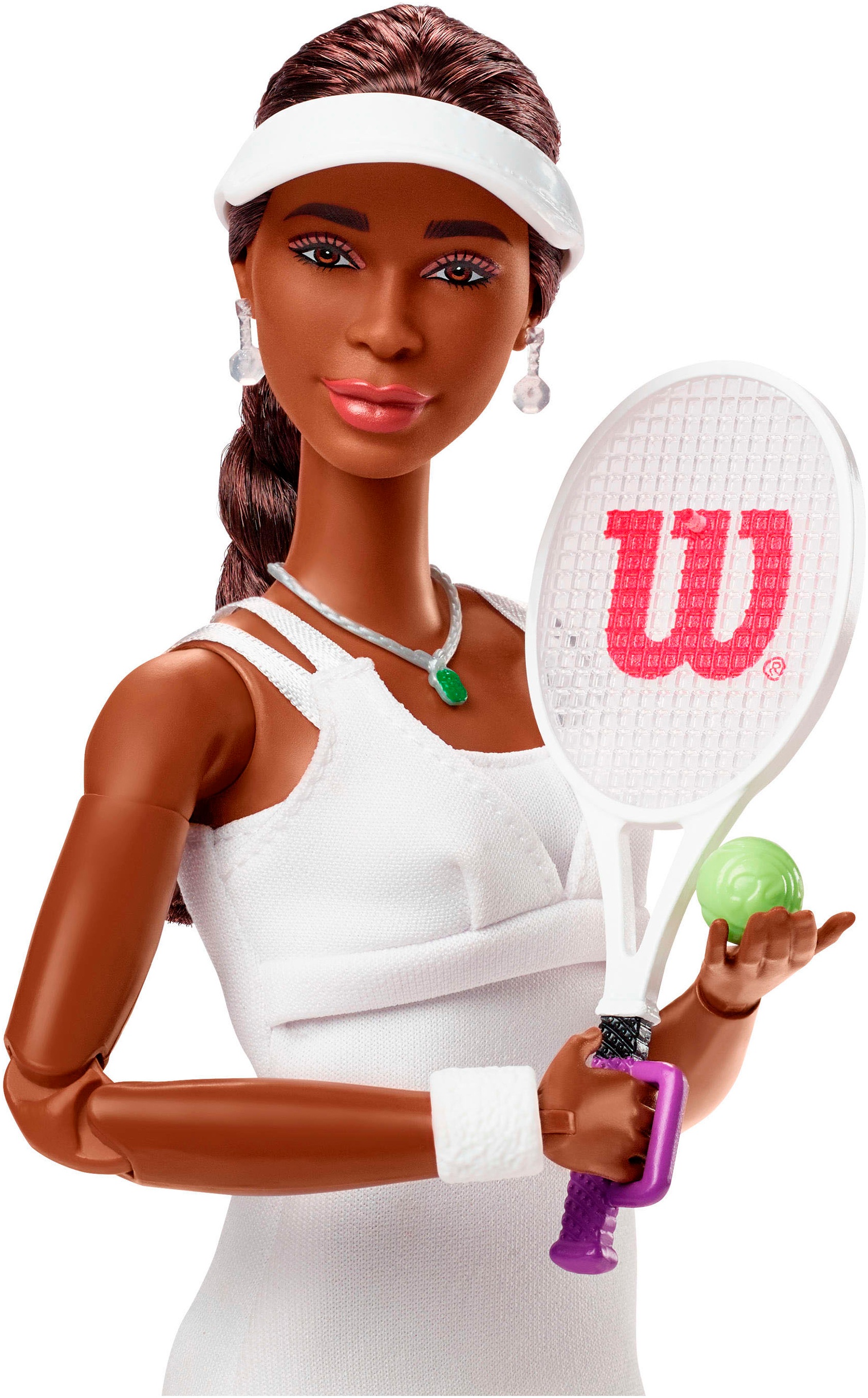 Barbie Anziehpuppe »Barbie Inspiring Women Series, Venus Williams« mit charakteristischer Tennis-Uniform und Schläger