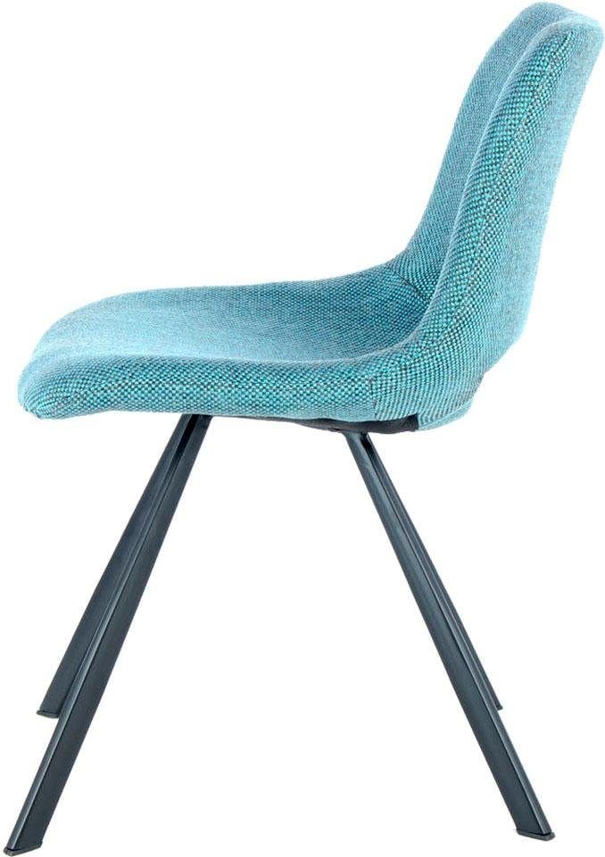 Kayoom Stuhl »Josephine 325 2er-Set, zeitloses Design, mit geometrischer Aussparung«, (Set), 2 St., pflegeleicht, schlicht, weiche Polsterung für angenehmes Sitzgefühl