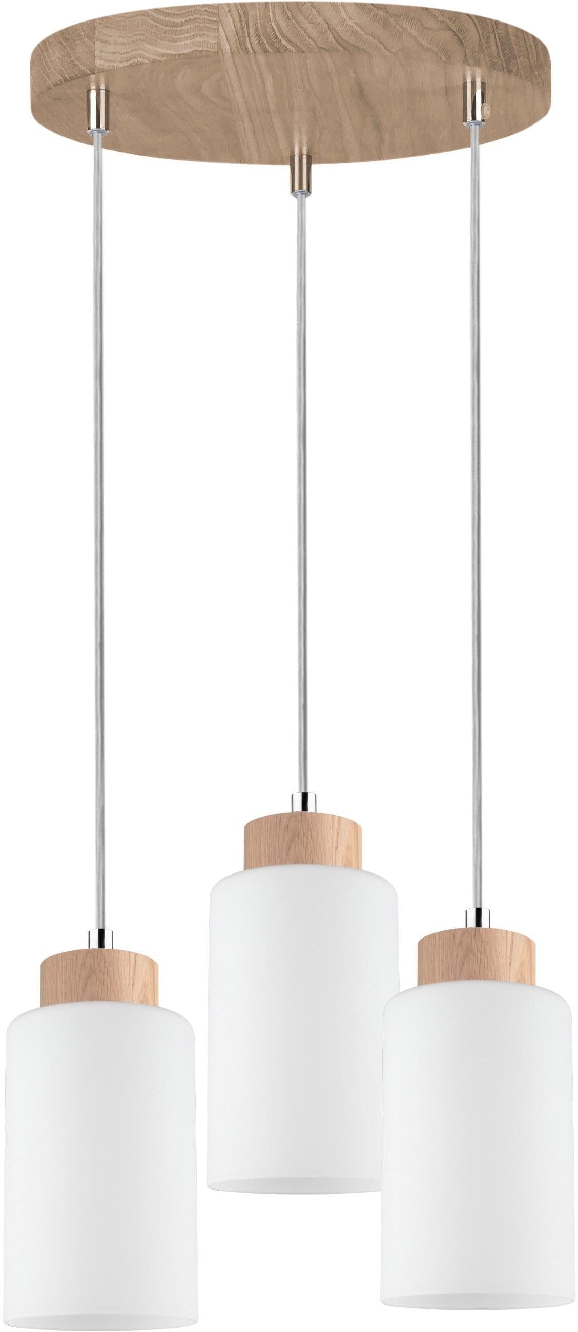 SPOT Light Pendelleuchte »BOSCO WOOD«, 3 flammig, Leuchtmittel E27   ohne L günstig online kaufen