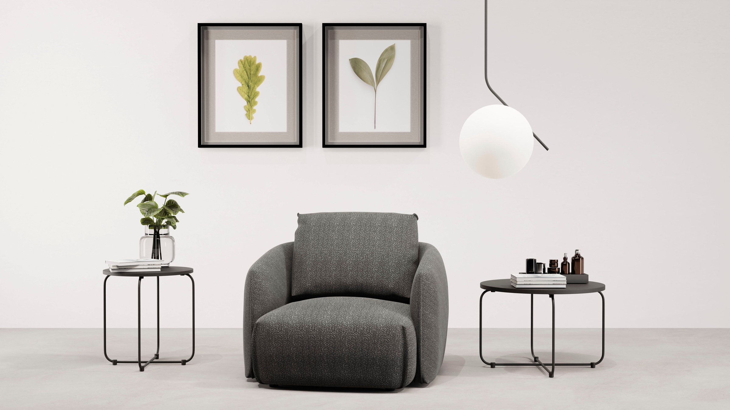 TRENDMANUFAKTUR Sessel »Shawn, Loungesessel, Designsessel, elegant geschwun günstig online kaufen