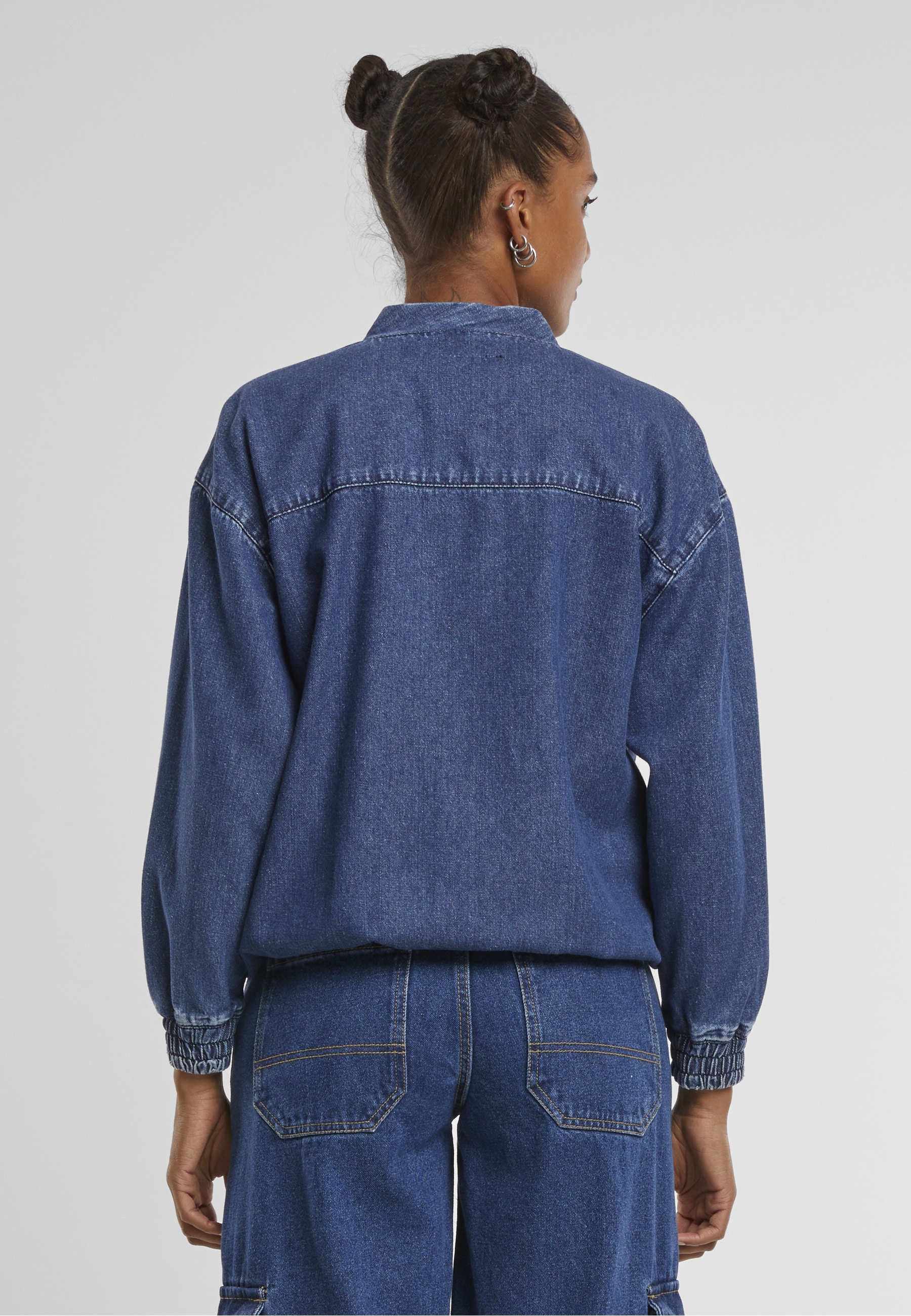 URBAN CLASSICS Jeansjacke »Urban Classics Ladies Oversized Skater Jacket« 1 Stk. tlg. ohne Kapuze