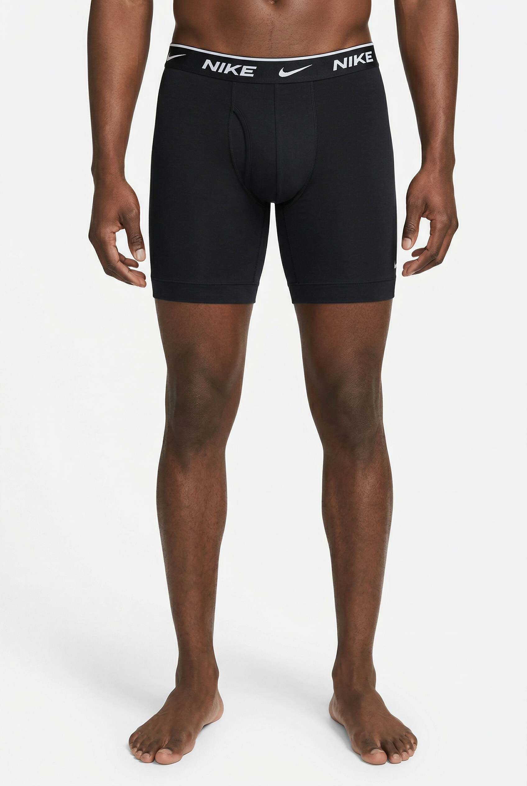 NIKE Underwear Boxer »BOXER BRIEF LONG 3PK« Packung, 3er, 3 Stk. mit Logo-Elastikbund