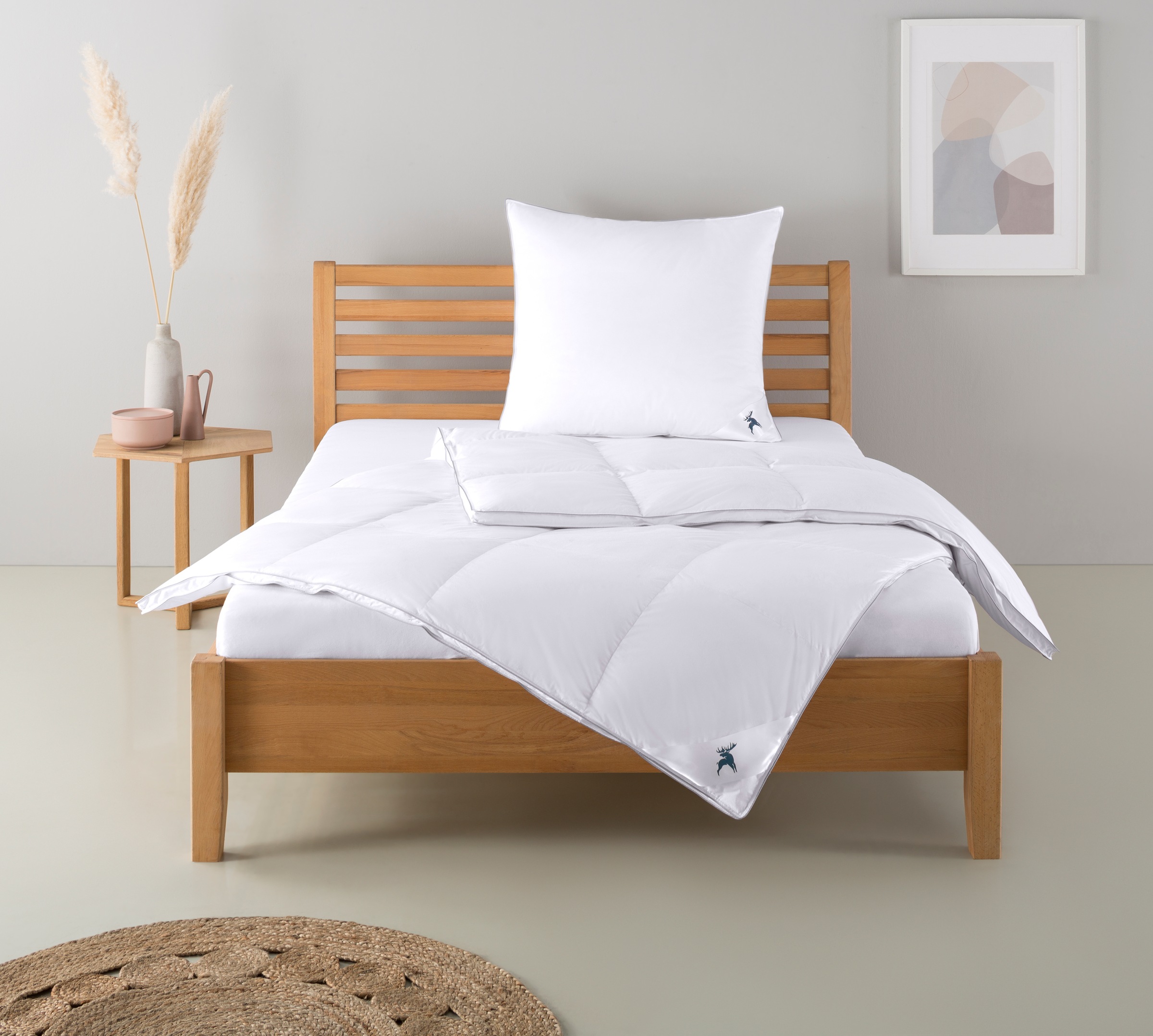 Älgdröm Daunenbettdecke + Kopfkissen »Lodiken, Bettdecke 135x200 cm, 155x22 günstig online kaufen