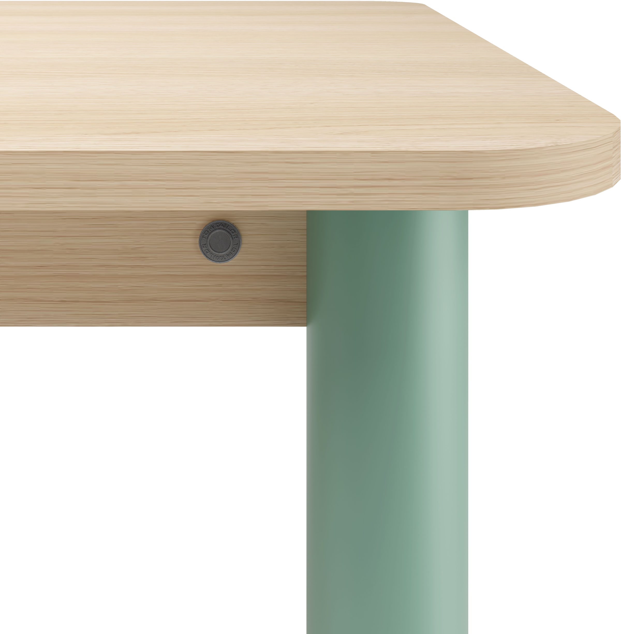TOM TAILOR HOME Esstisch »COLOR TABLE«, (1 St.), Esstisch, 4-Fuß, 3 Größen, 3 Dekorfarben, 4 Fußfarben, ABS-Kante