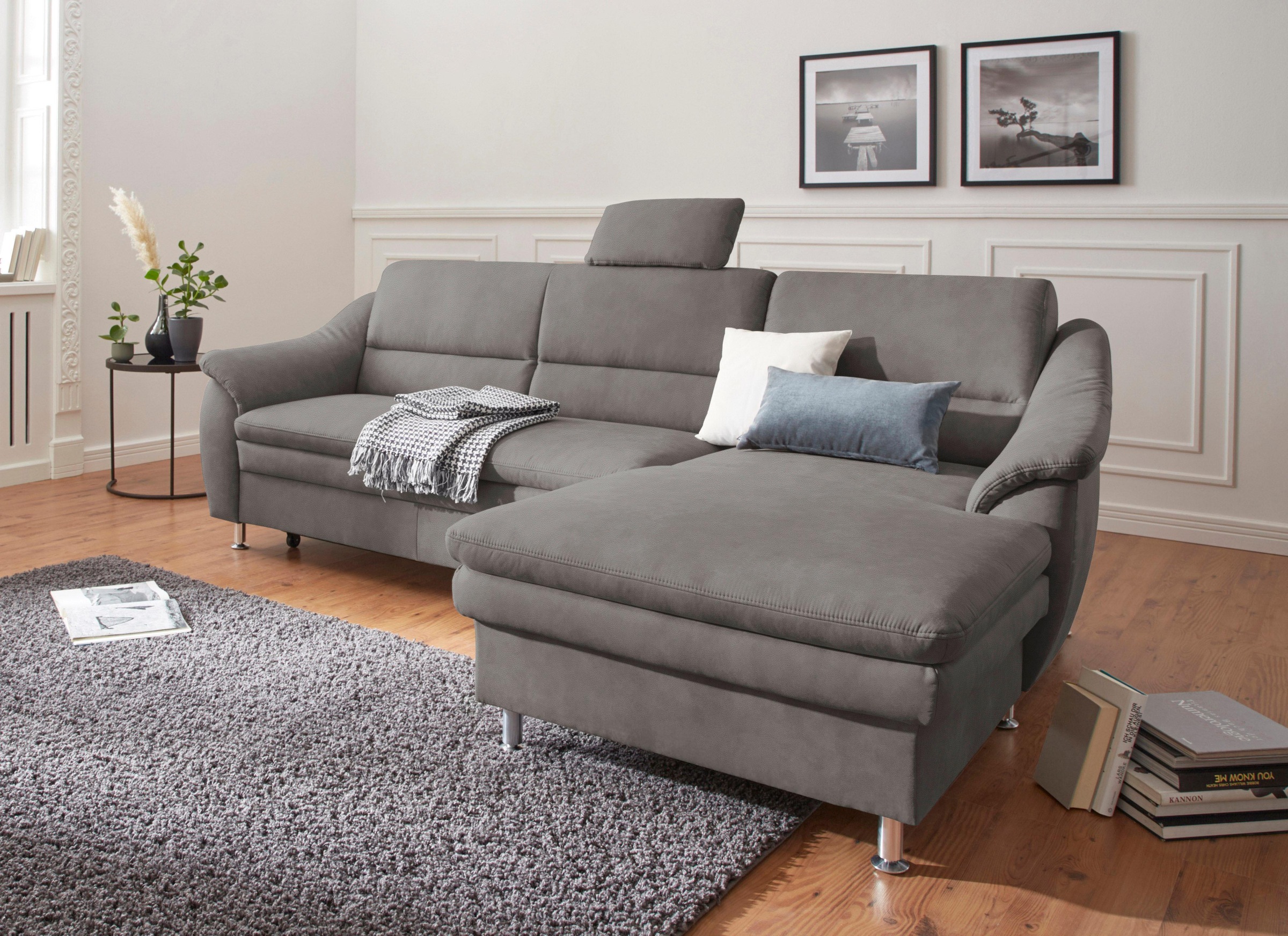 sit&more Ecksofa »Cardoso L-Form«, mit Federkern, wahlweise mit Bettfunktio günstig online kaufen