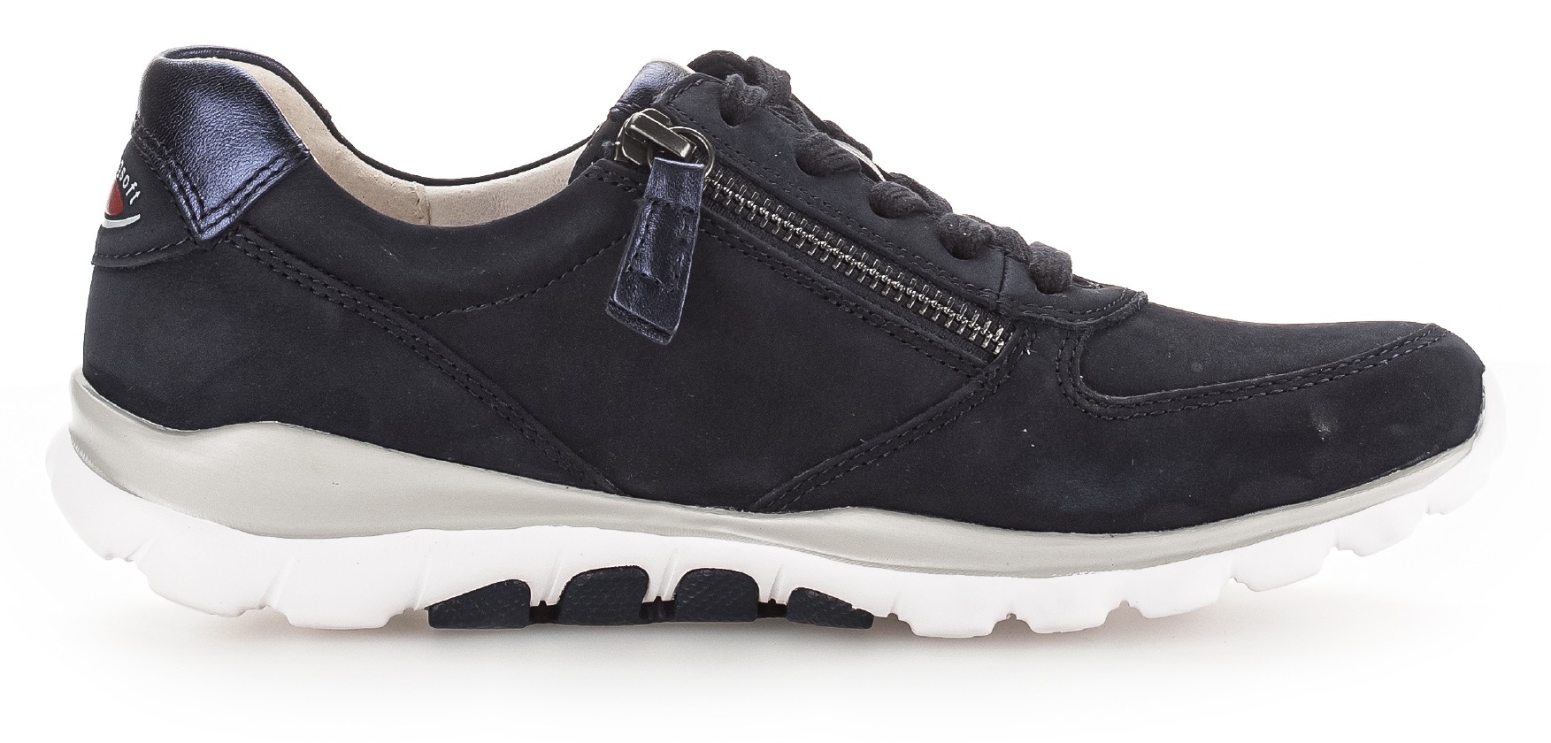 Gabor Rollingsoft Keilsneaker, Freizeitschuh, Halbschuh, Schnürschuh mit OPTIFIT-Wechselfußbett
