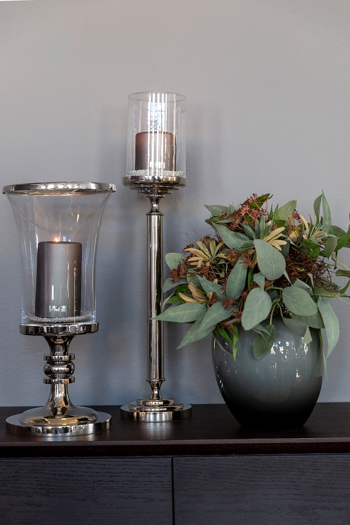 Fink Kerzenhalter »FARET«, Handarbeit, Metall mit Glaseinsatz, für  Stumpenkerzen, Höhe 60 cm online bestellen