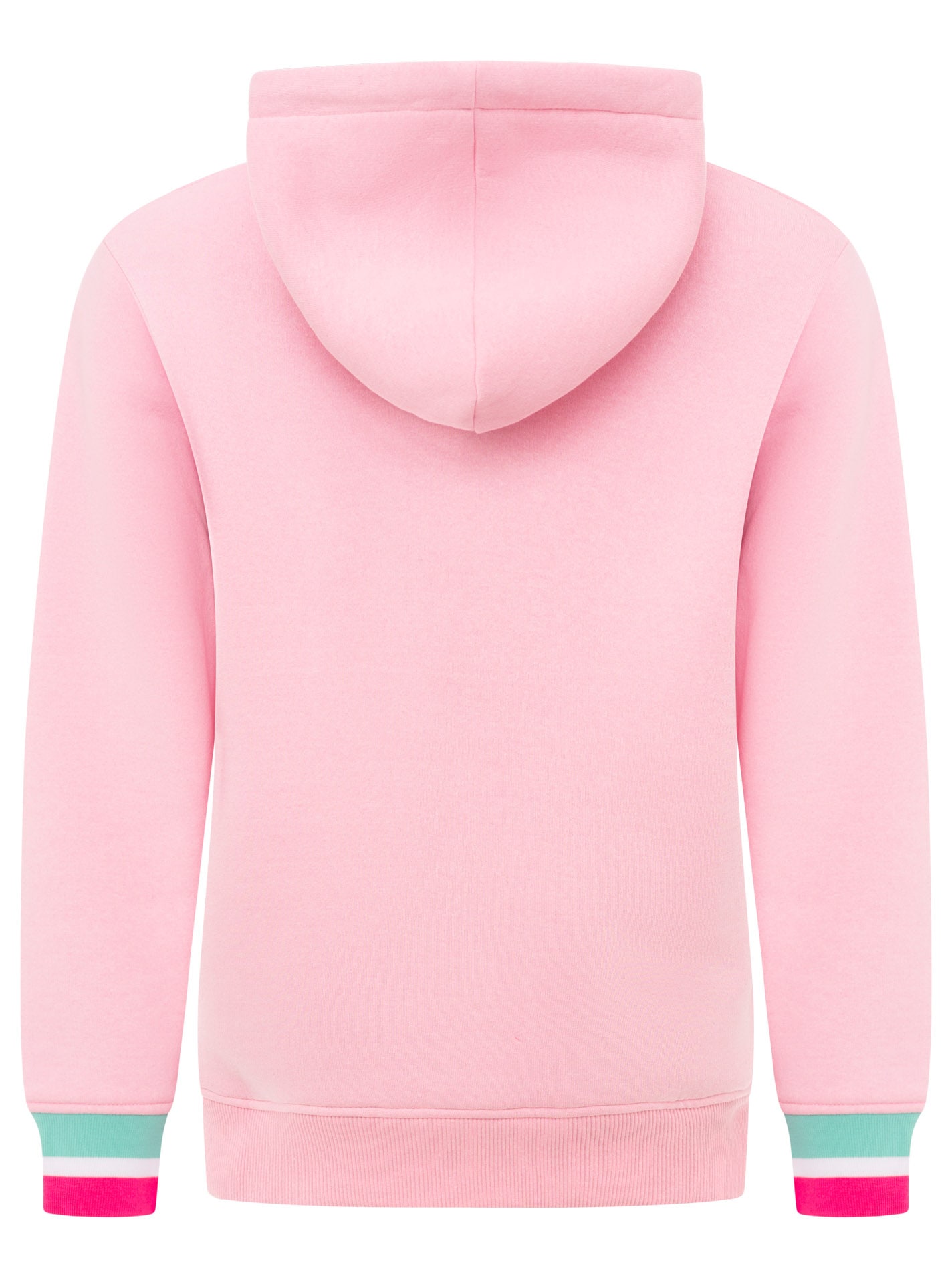 Zwillingsherz Hoodie »"Be Patient"«, Schriftzug und Blüte, gestreifte Ärmelbündchen, Kapuze
