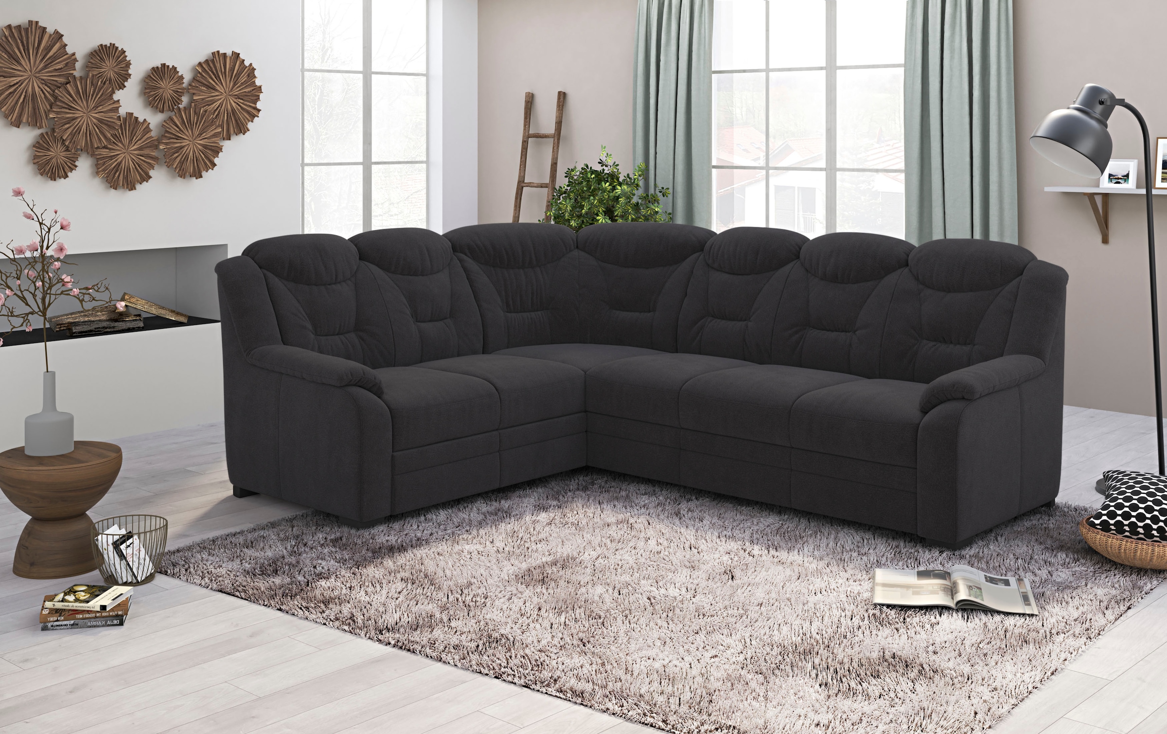 COTTA Ecksofa »Marcus L-Form«, wahlweise mit Bettfunktion & Stauraum