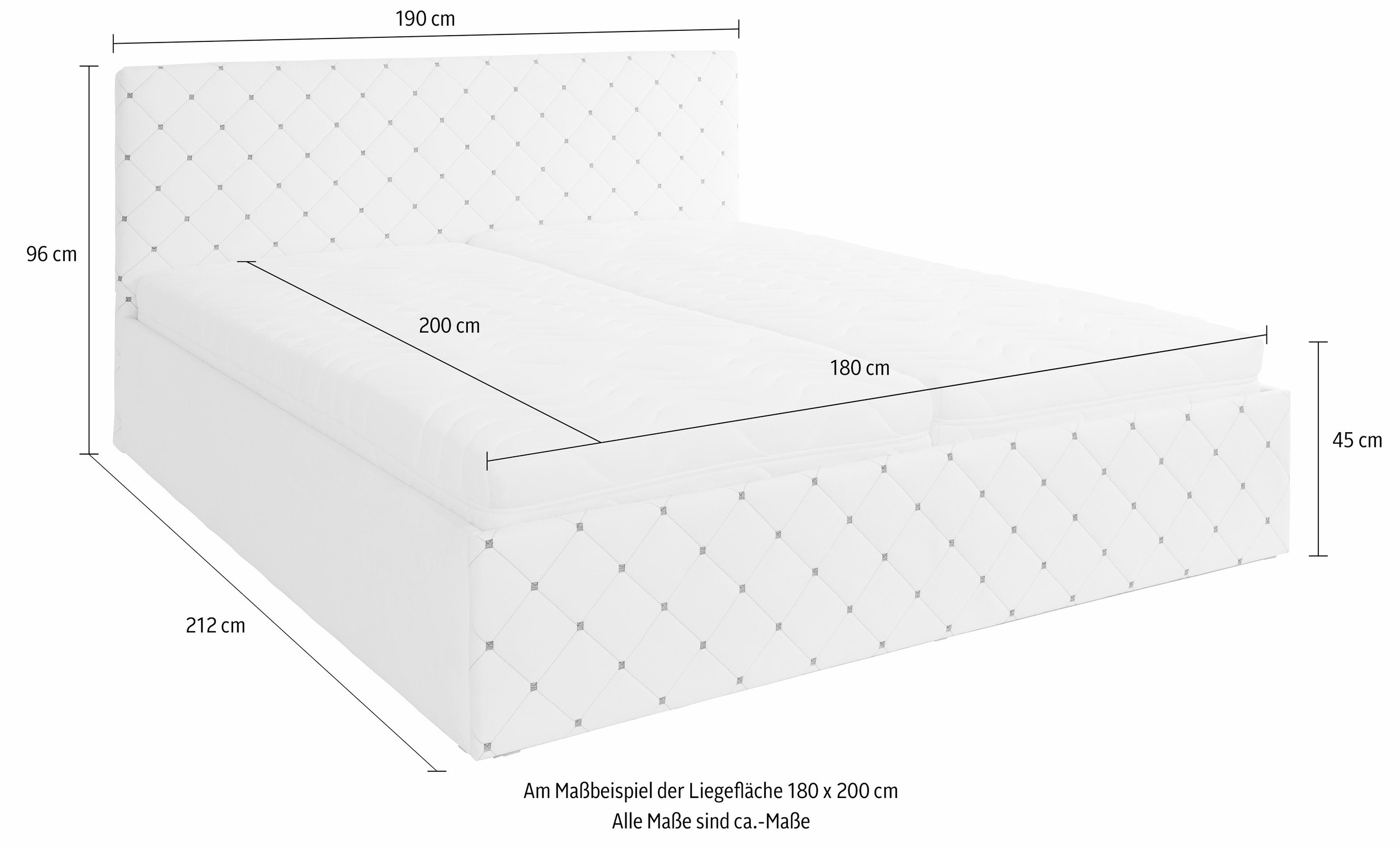 12. Bild von Westfalia Schlafkomfort Polsterbett, inkl. Bettkasten bei Ausführung mit Matratze