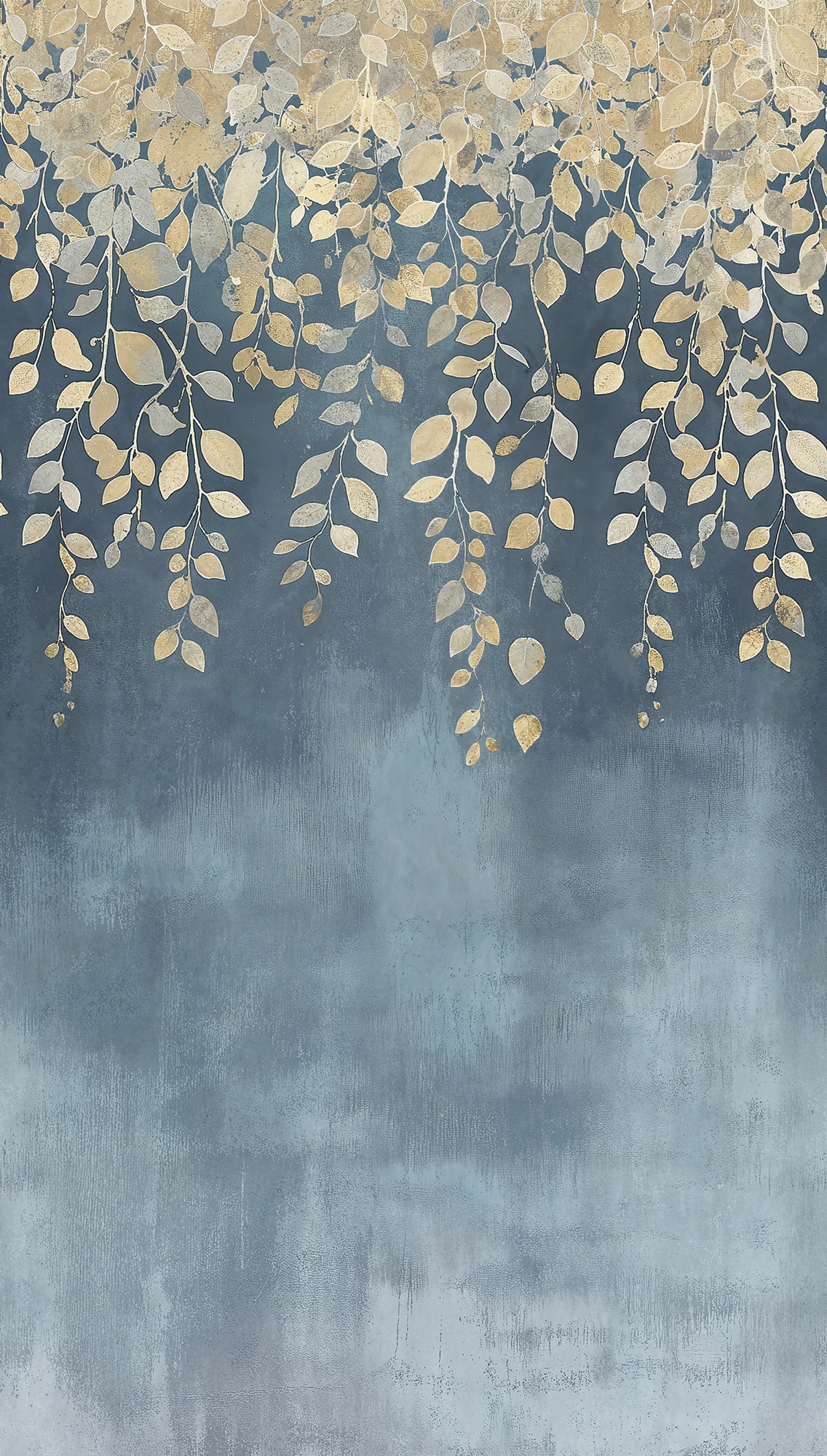 CosmoLiving by Cosmopolitan Vliestapete »Gilded Bloom Fototapete erweiterbar« matt strukturiert Goldene Blätter im sanften Farbverlauf