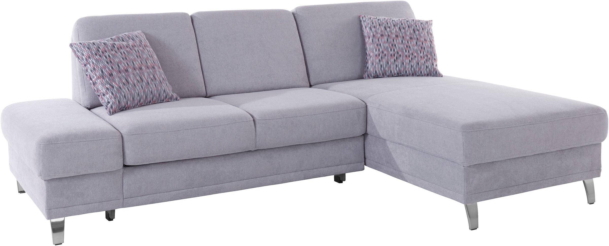 sit&more Ecksofa »Clio L-Form«, wahlweise mit Bettfunktion oder Vorziehsitz und Bettkasten, Federkern