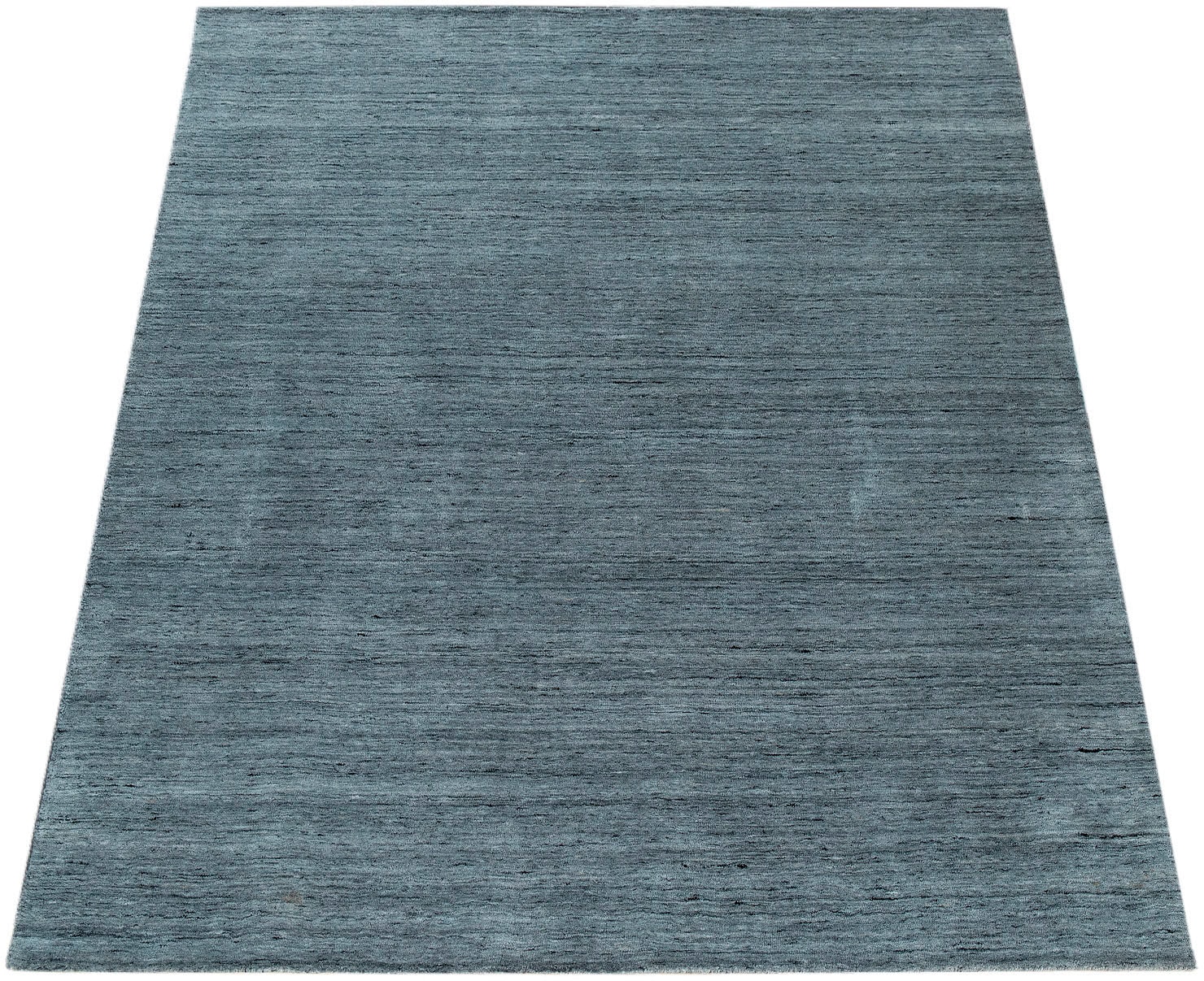 Paco Home Teppich »Loft 250«, rechteckig, 13 mm Höhe, Handgewebt, Kurzflor, aus 60% Viskose, 40% Baumwolle