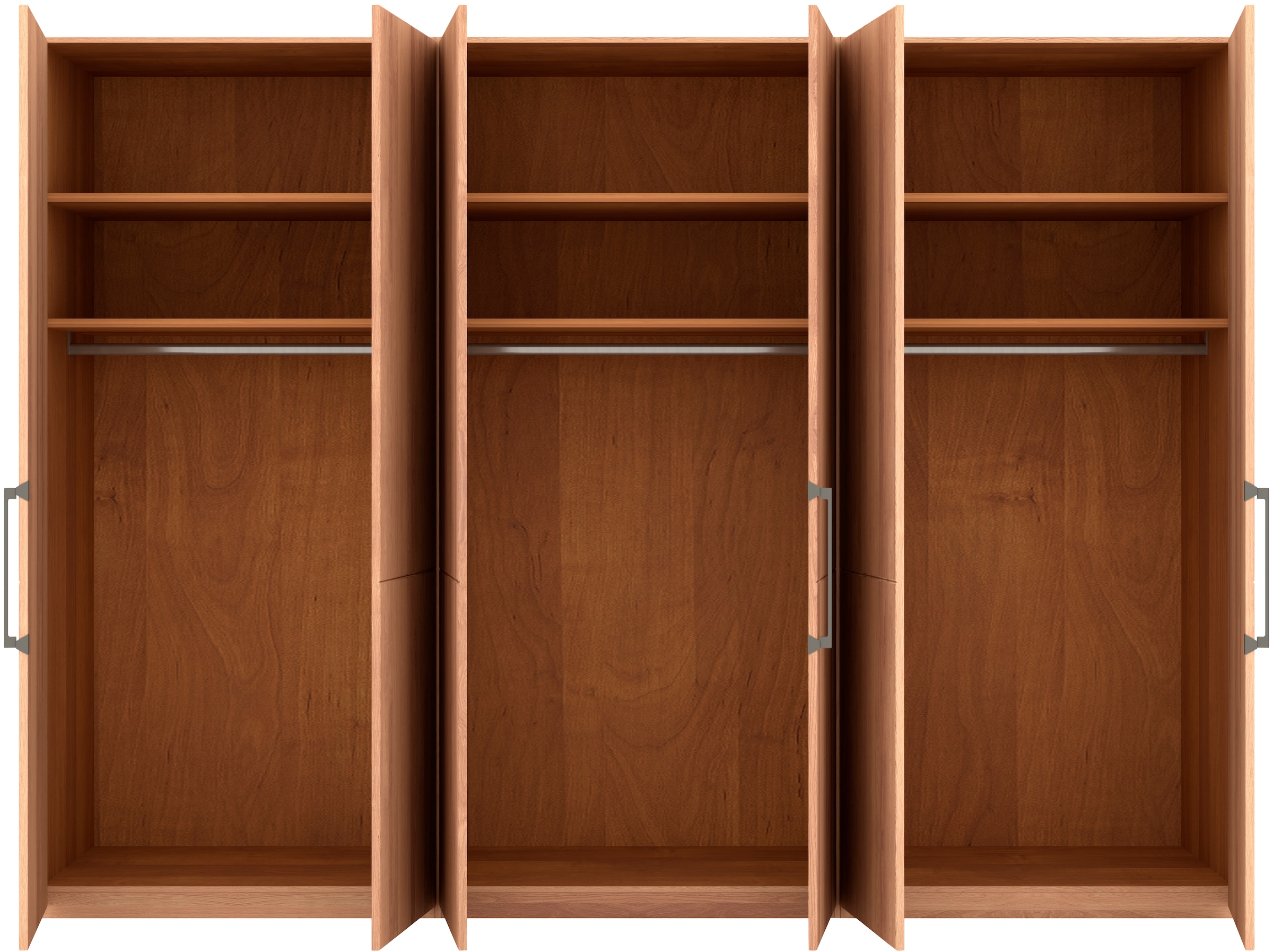 Musterring Drehtürenschrank »Sorrent, Kleiderschrank, teilmassiv Eiche«, (mit Türdämpfern, in 5 Breiten & 2 Höhen, extra Böden, MADE IN GERMANY), Türen in Eiche massiv mit Absetzung in Schiefer, verschiedene Maße