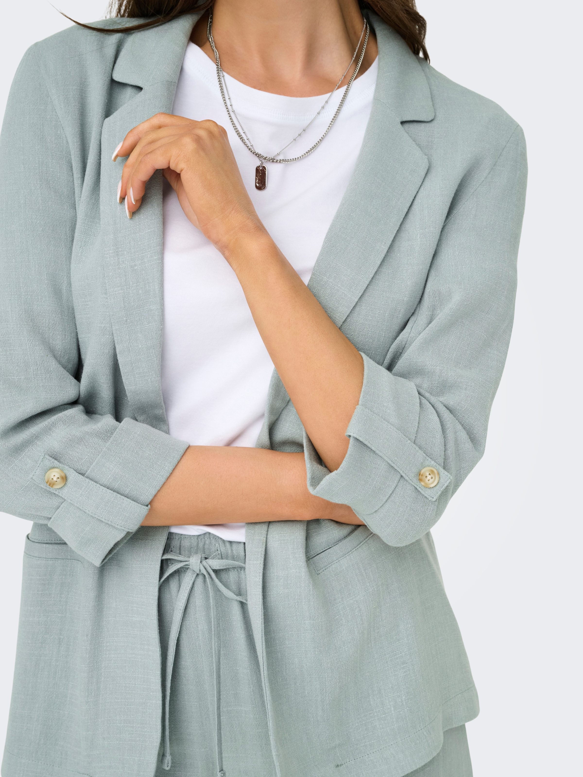 ONLY Longblazer »ONLSIESTA 3/4 OPEN LIN BL BLAZE TLR NOOS«