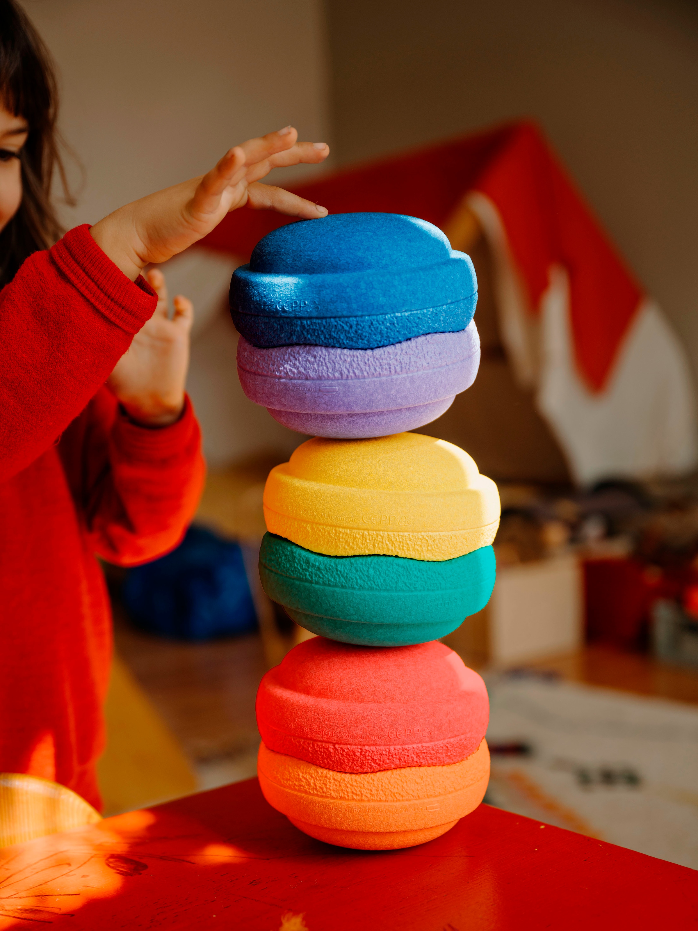 Stapelstein Balancetrainer »Stapelstein® Original Mini rainbow classic«, (Set, 6 tlg.)