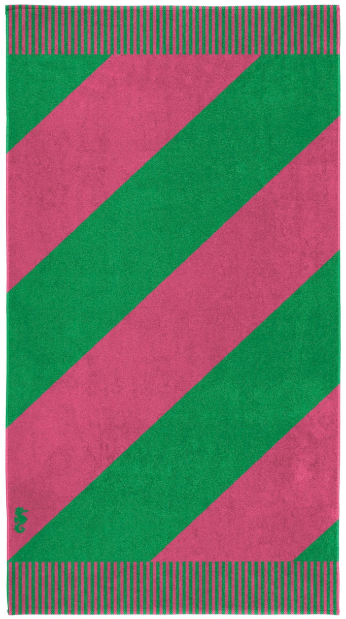 Seahorse Strandtuch »Colorblock Stripe«, (Packung, 1 St.), Trendy summer de günstig online kaufen