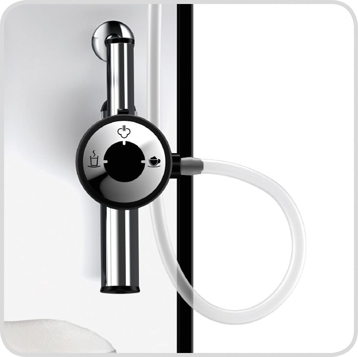 Melitta Kaffeevollautomat »Solo® & Perfect Milk E 957-201, schwarz«, Café crème&Espresso per One Touch, Milchsch&heiße Milch per Drehregler