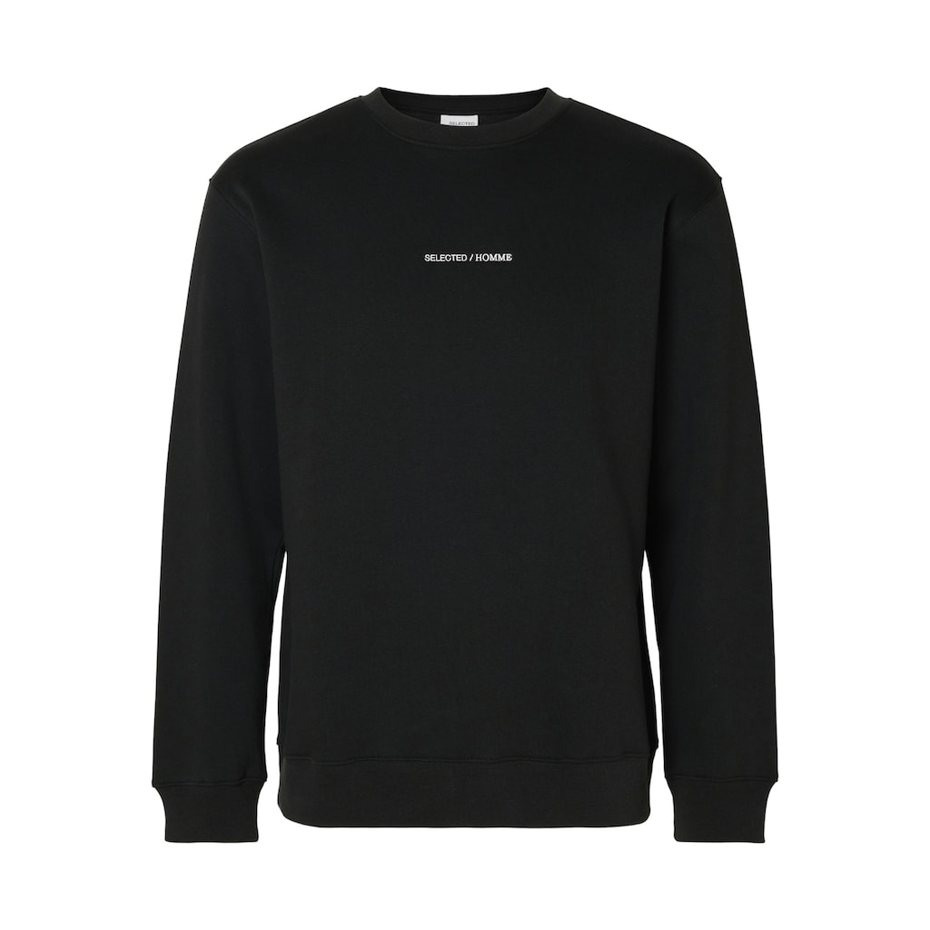 SELECTED HOMME Sweatshirt »SLHHANKIE LOGO CREW NECK SWEAT NOOS«