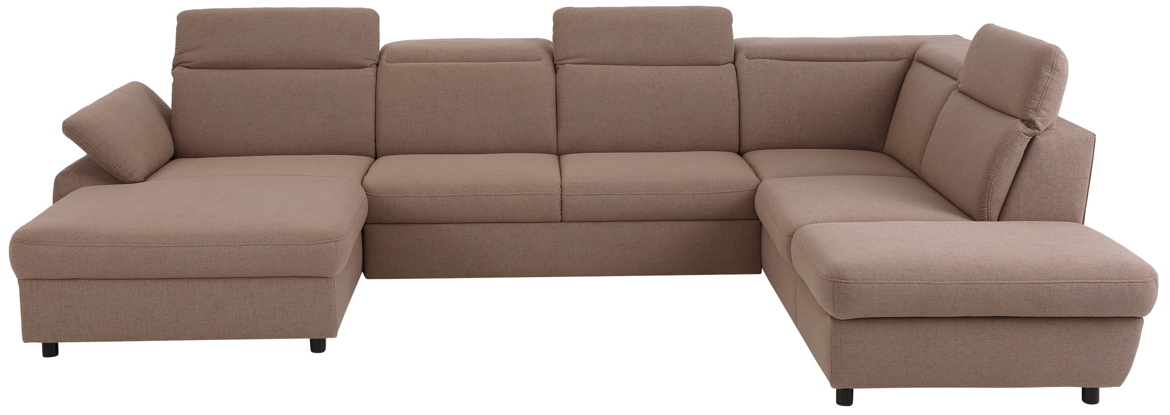 Home affaire Wohnlandschaft »Mauritius U-Form« mit Kopfteil- und Armlehnver günstig online kaufen