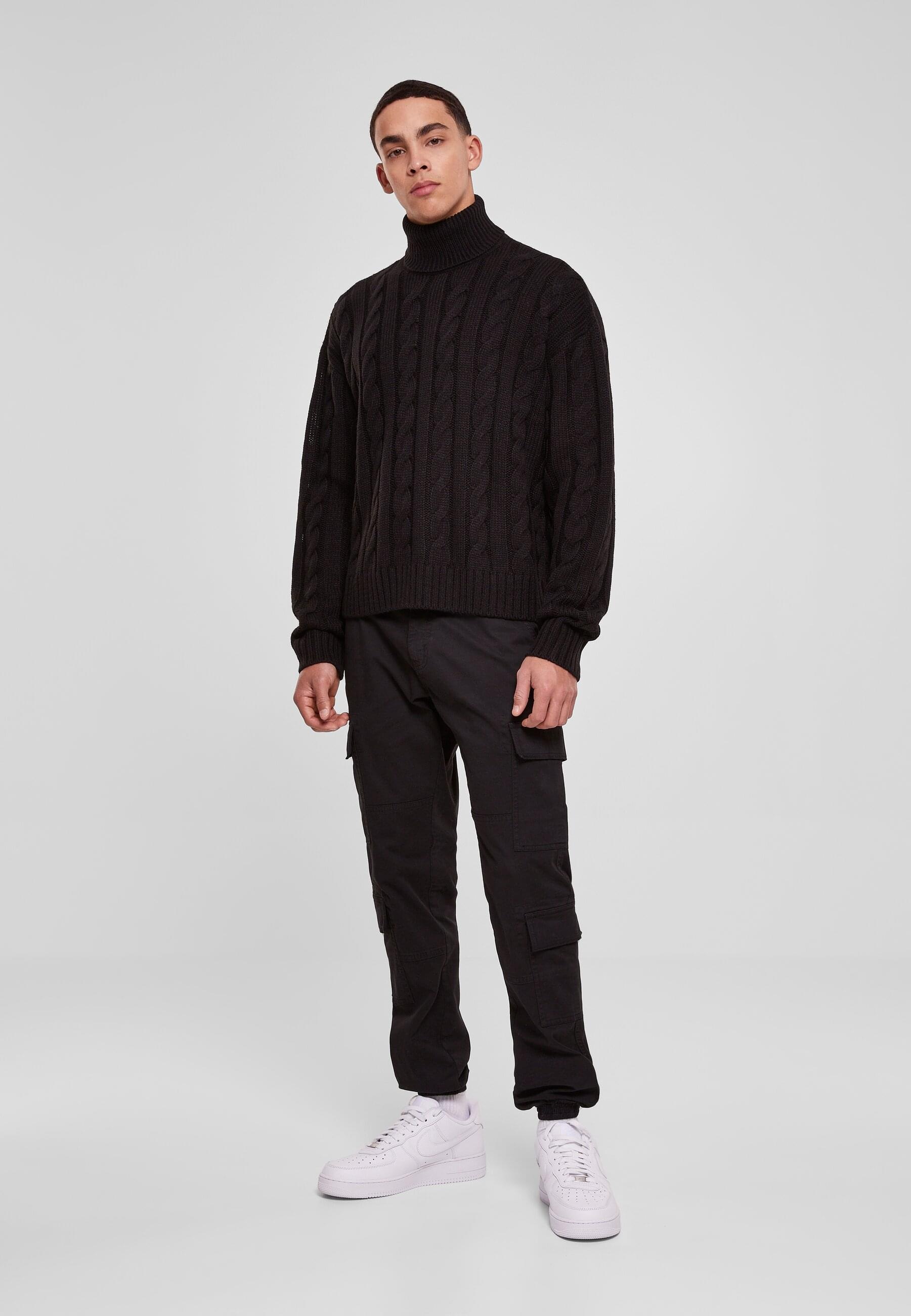 URBAN CLASSICS Rundhalspullover »Urban Classics Herren Boxy Roll Neck Sweater« 1 Stk.