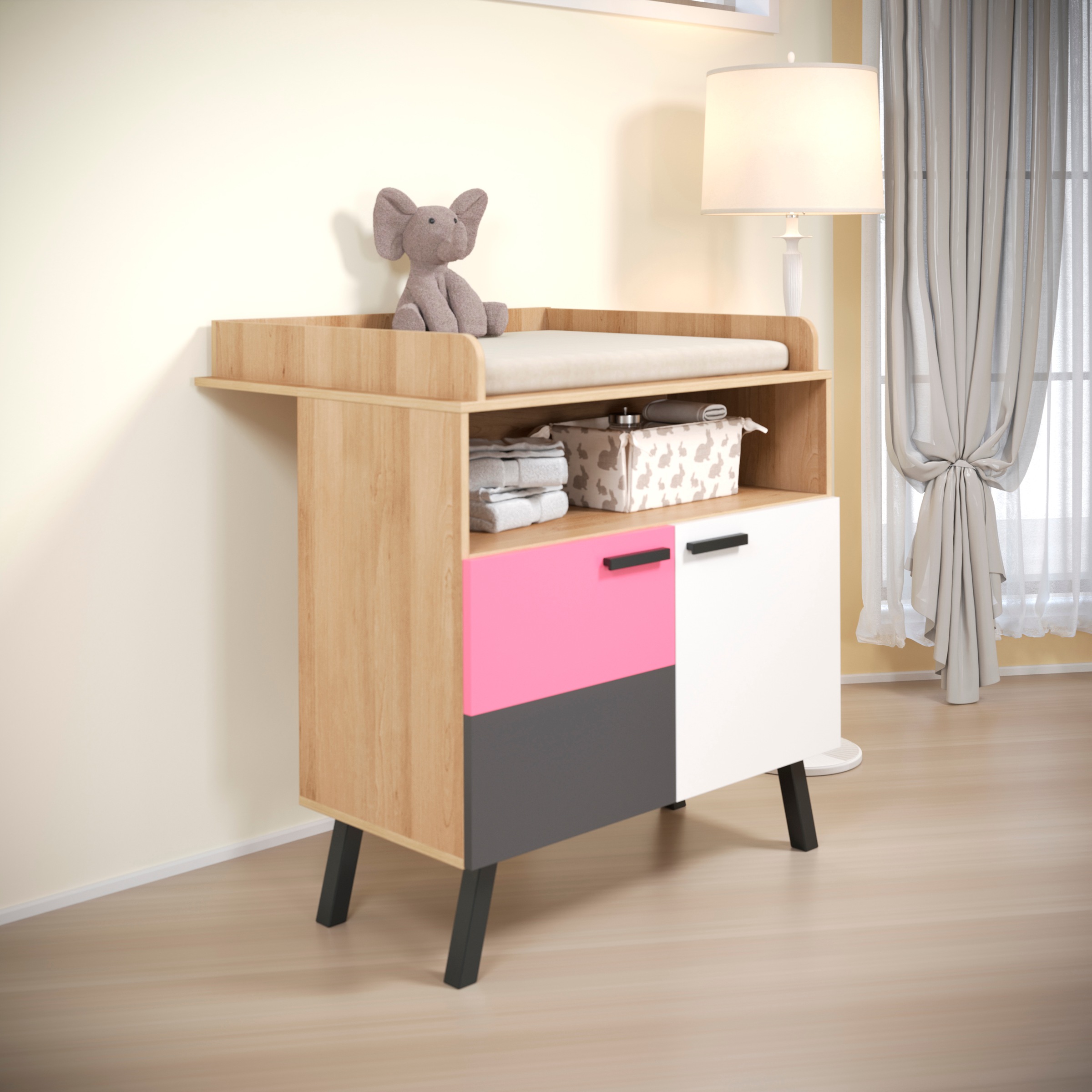 trendteam Wickelkommode »Mats«, bis 15 kg, 96 cm
